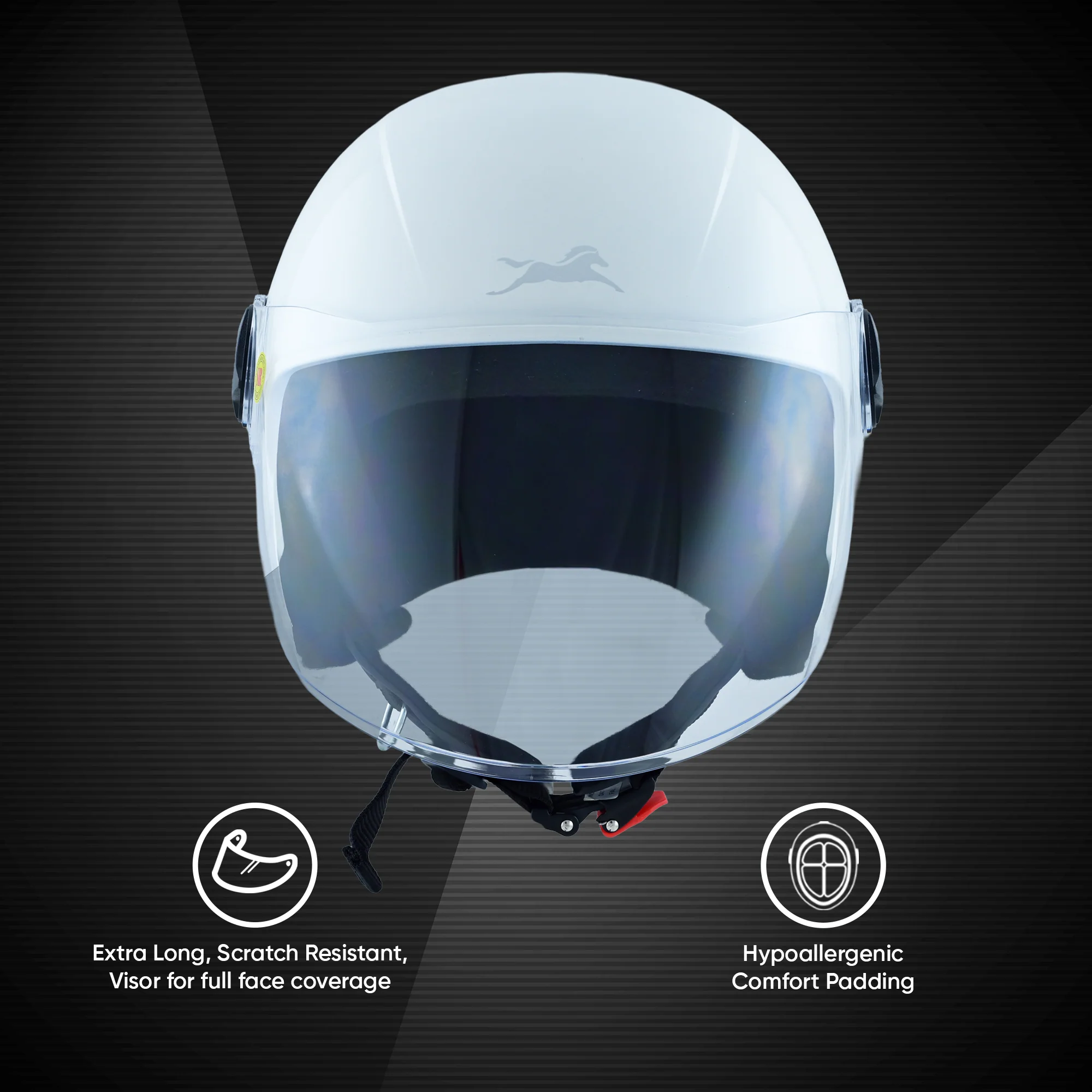 TVS iQube ISI Certified Open Face Helmet for Men & Women | Stylish, Lightweight & Safe - Image 22