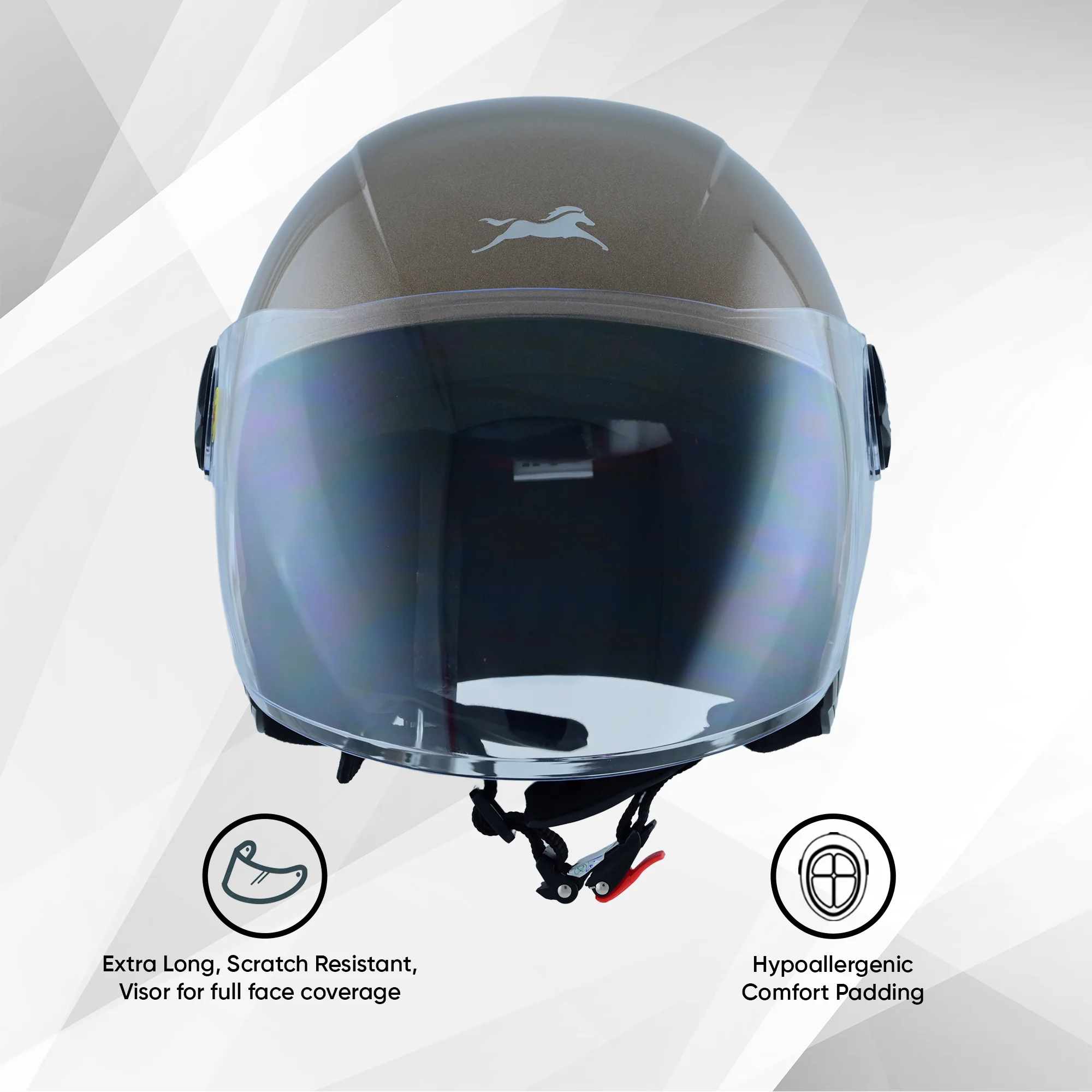TVS iQube ISI Certified Open Face Helmet for Men & Women | Stylish, Lightweight & Safe - Image 3