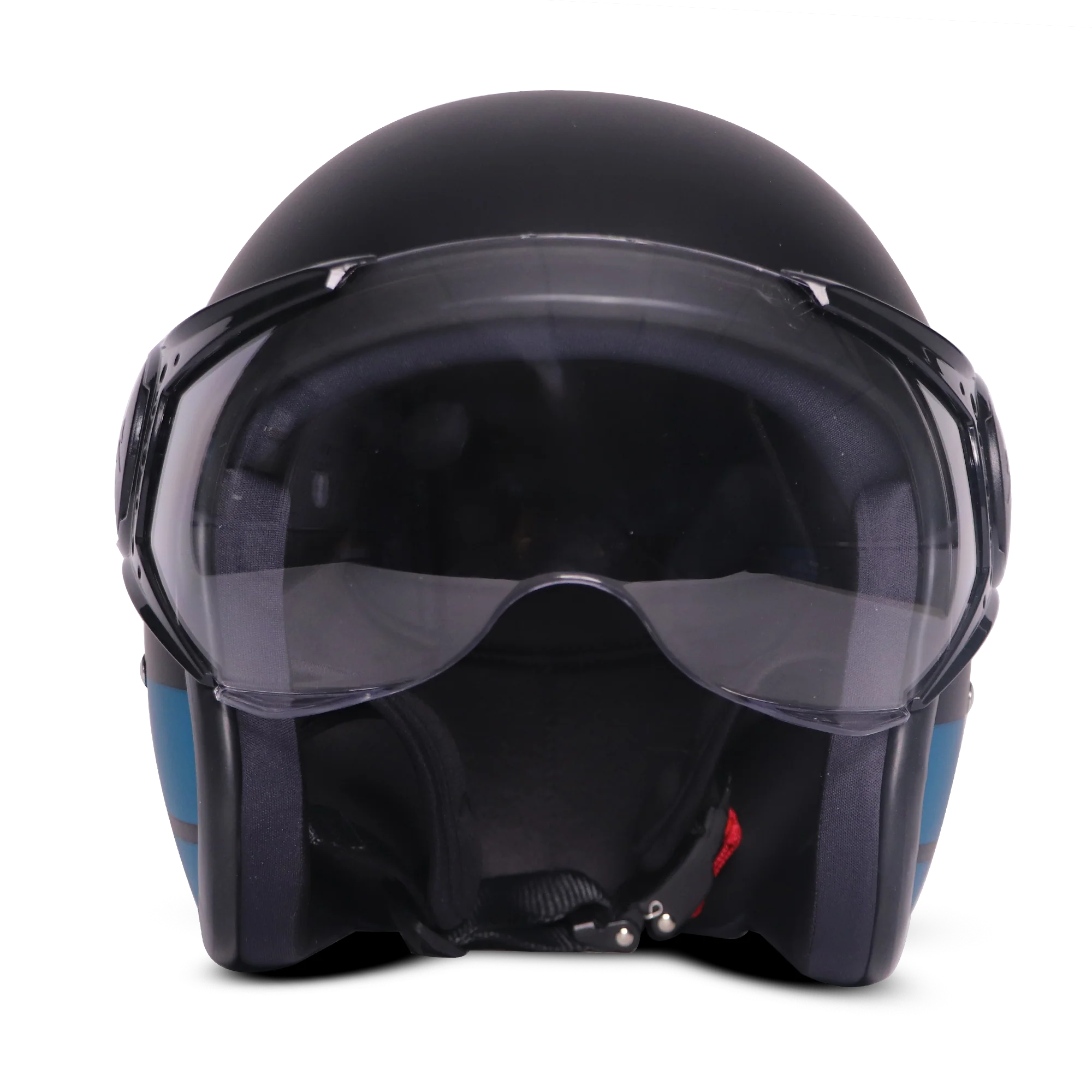 TVS J110 Half Face Helmet, Dawn Blue Matte | Lightweight & Stylish - Image 3