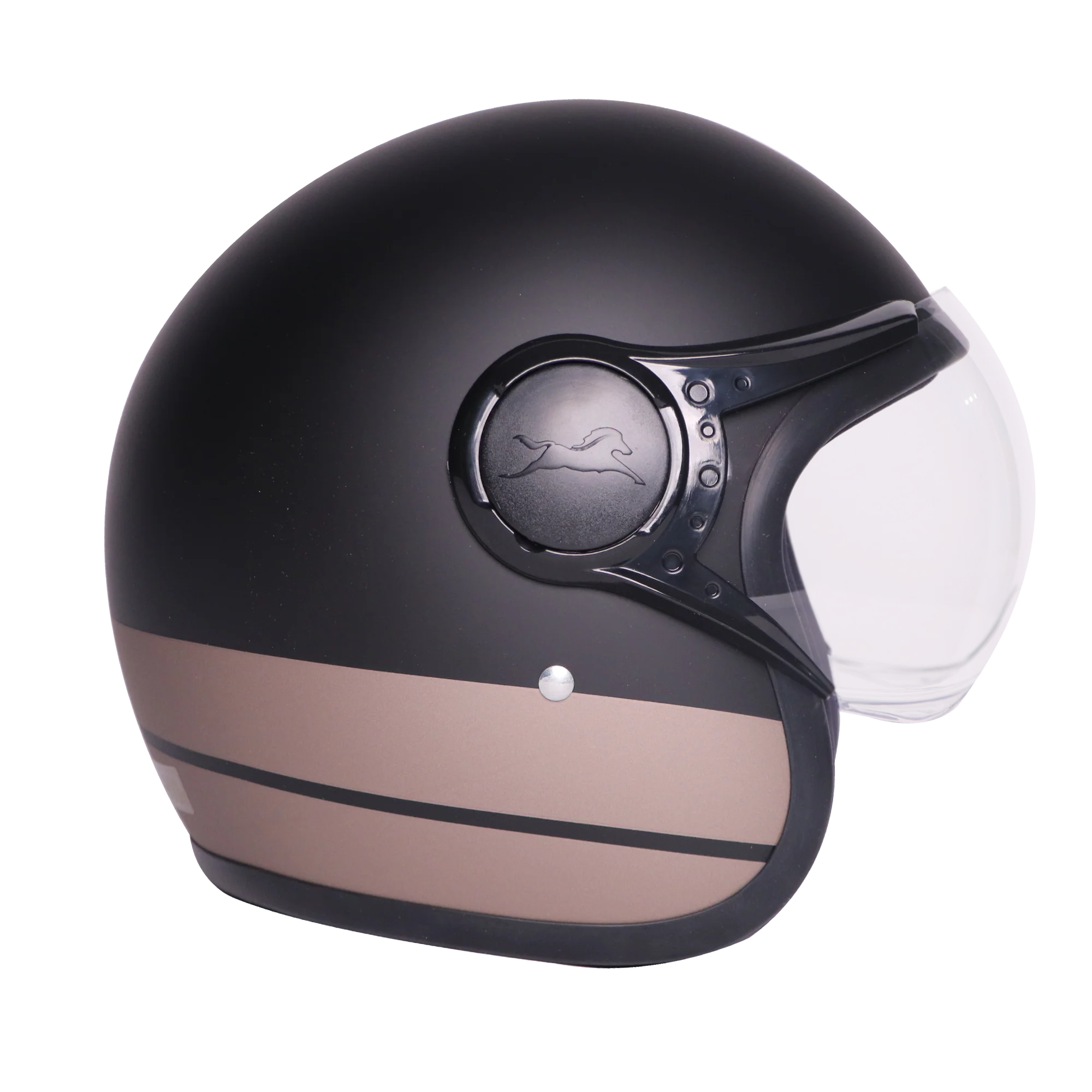 TVS J110 Half Face Helmet, Galactic Copper Matte | Lightweight & Stylish - Image 2