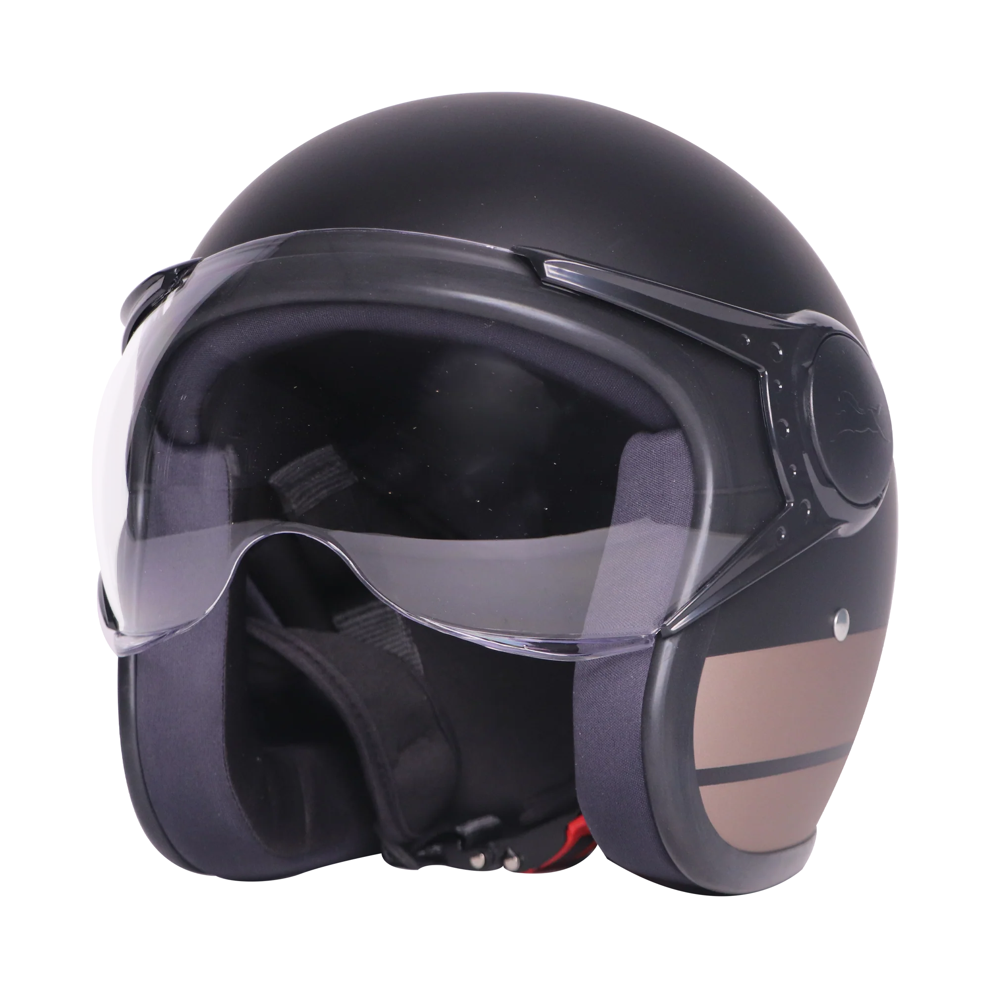 TVS J110 Half Face Helmet, Galactic Copper Matte | Lightweight & Stylish - Image 5
