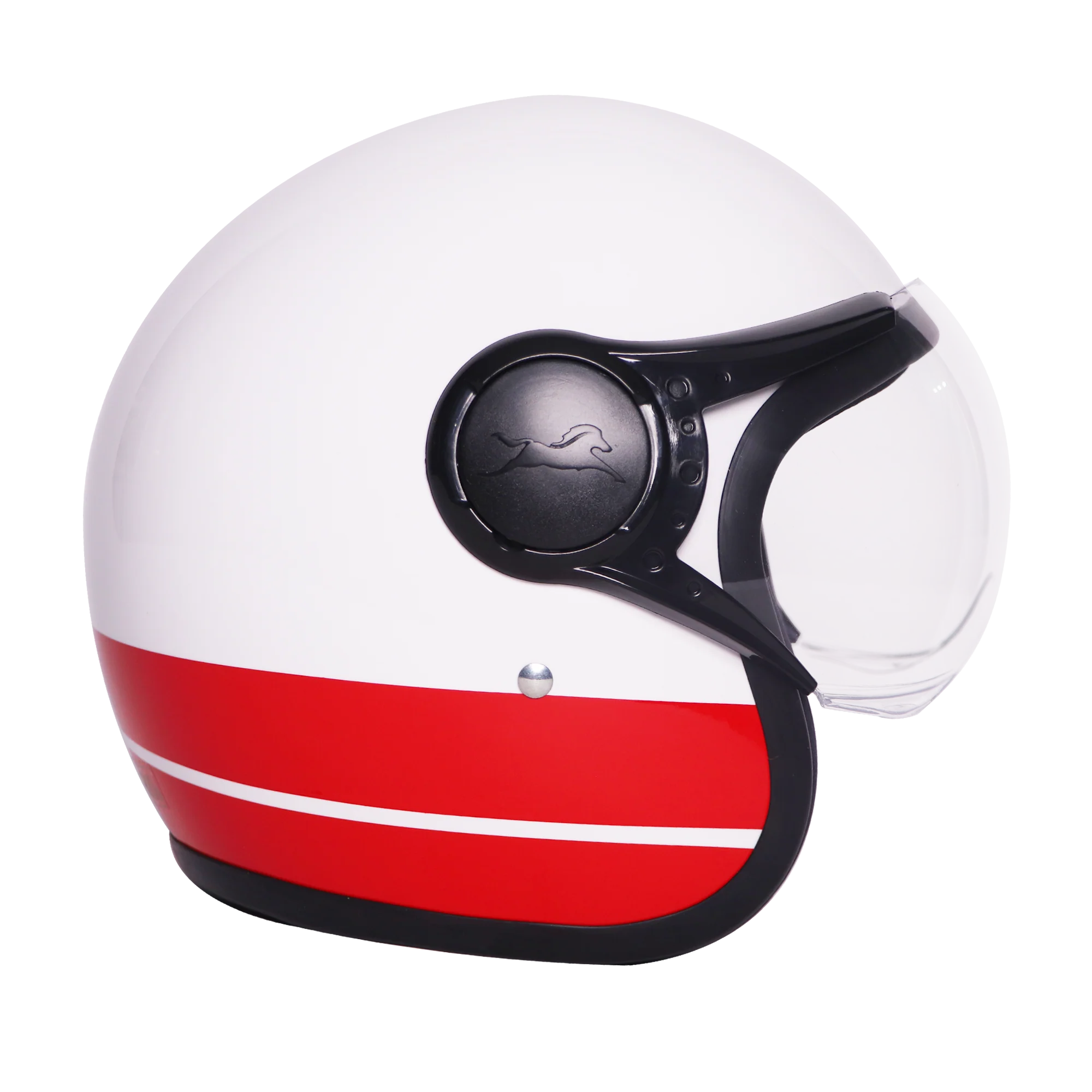 TVS J110 Half Face Helmet, Meteor Red Gloss | Lightweight & Stylish - Image 2