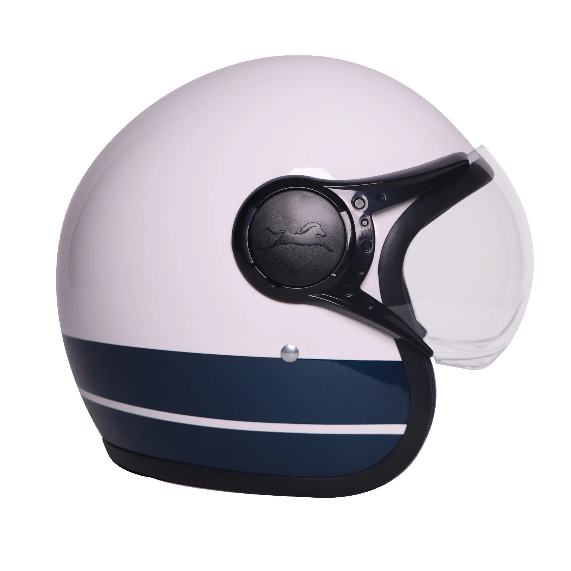 TVS J110 Half Face Helmet, Starlight Blue Gloss | Lightweight & Stylish - Image 2