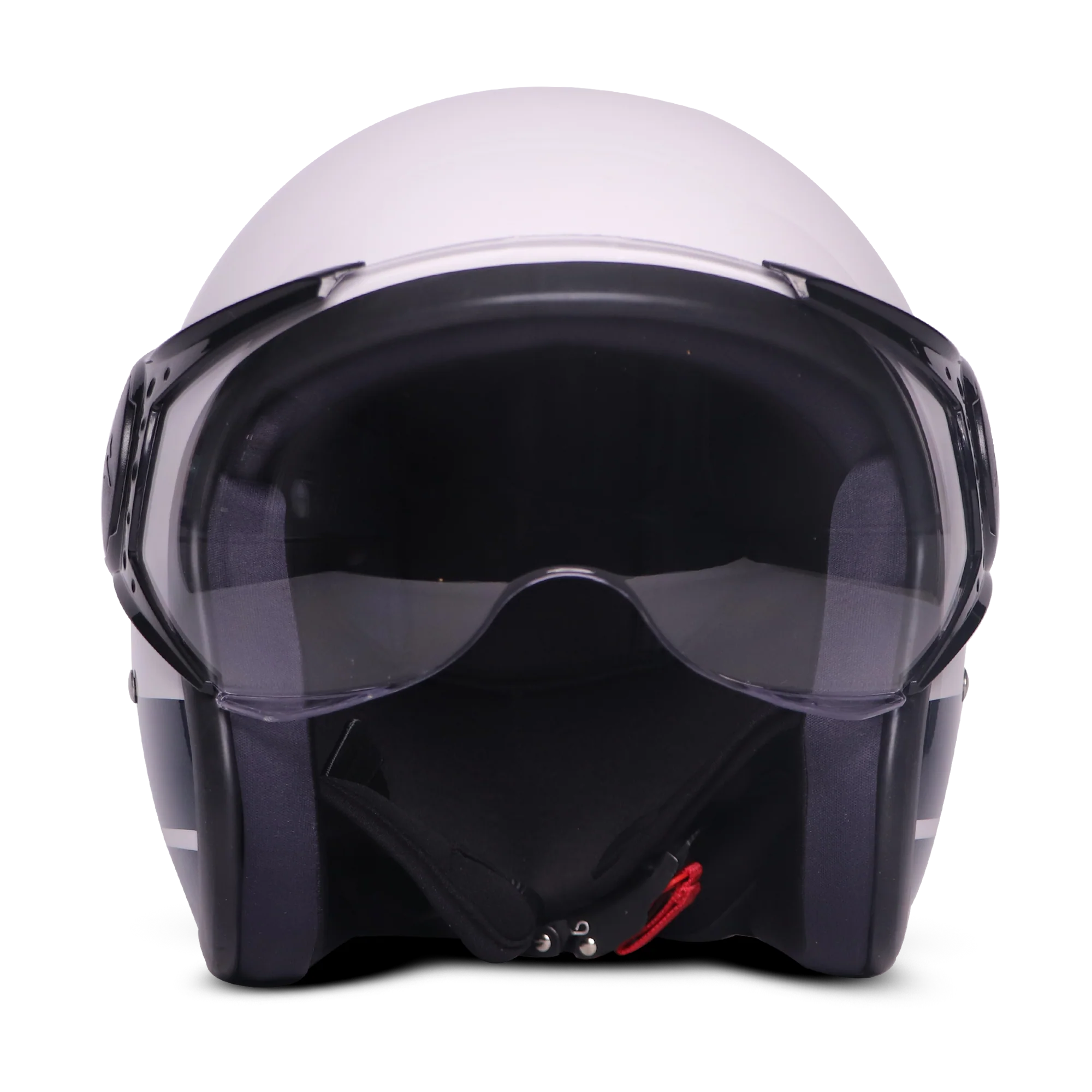 TVS J110 Half Face Helmet, Starlight Blue Gloss | Lightweight & Stylish - Image 3