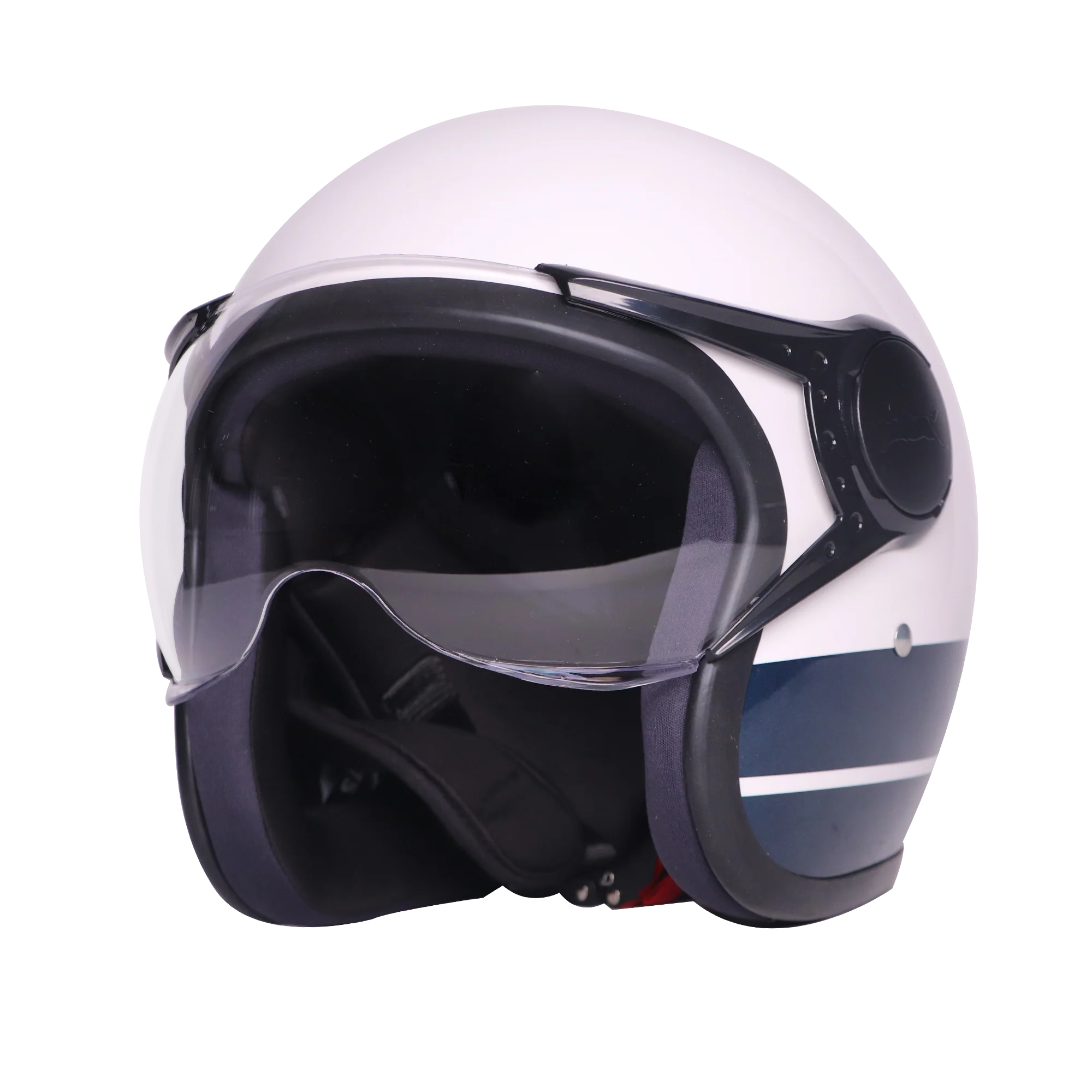 TVS J110 Half Face Helmet, Starlight Blue Gloss | Lightweight & Stylish - Image 5