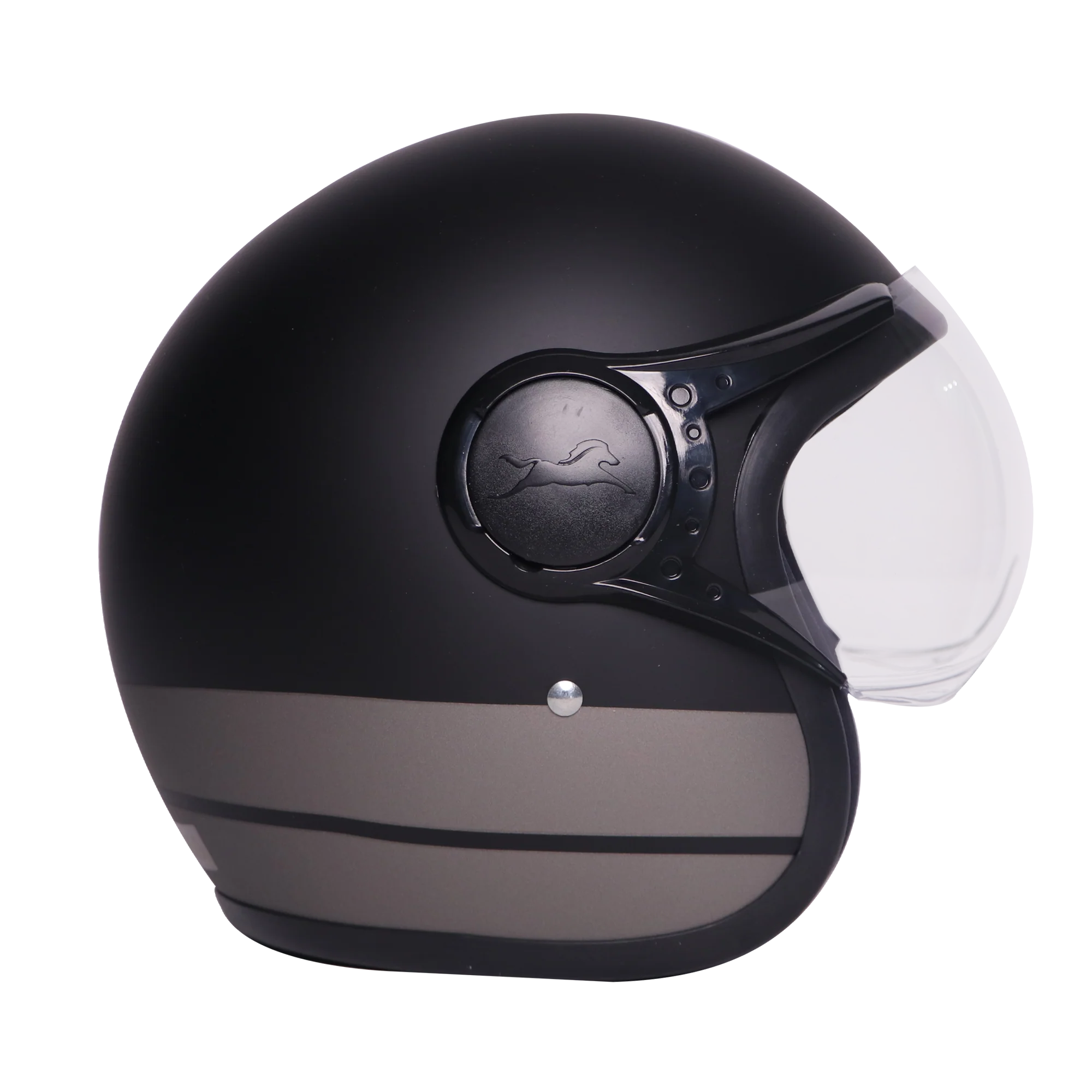 TVS J110 Half Face Helmet, Titanium Grey Matte | Lightweight & Stylish - Image 2