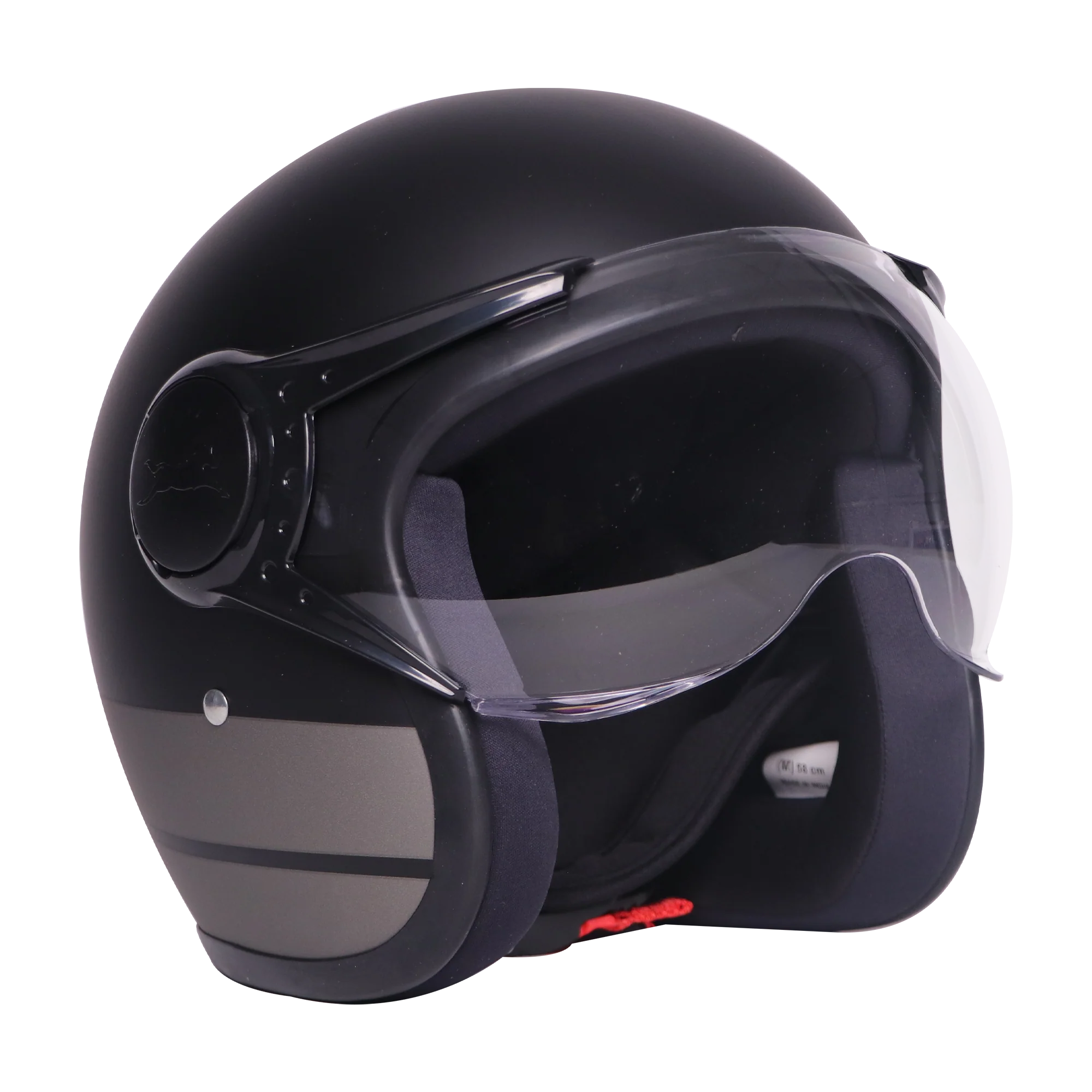 TVS J110 Half Face Helmet, Titanium Grey Matte | Lightweight & Stylish - Image 5