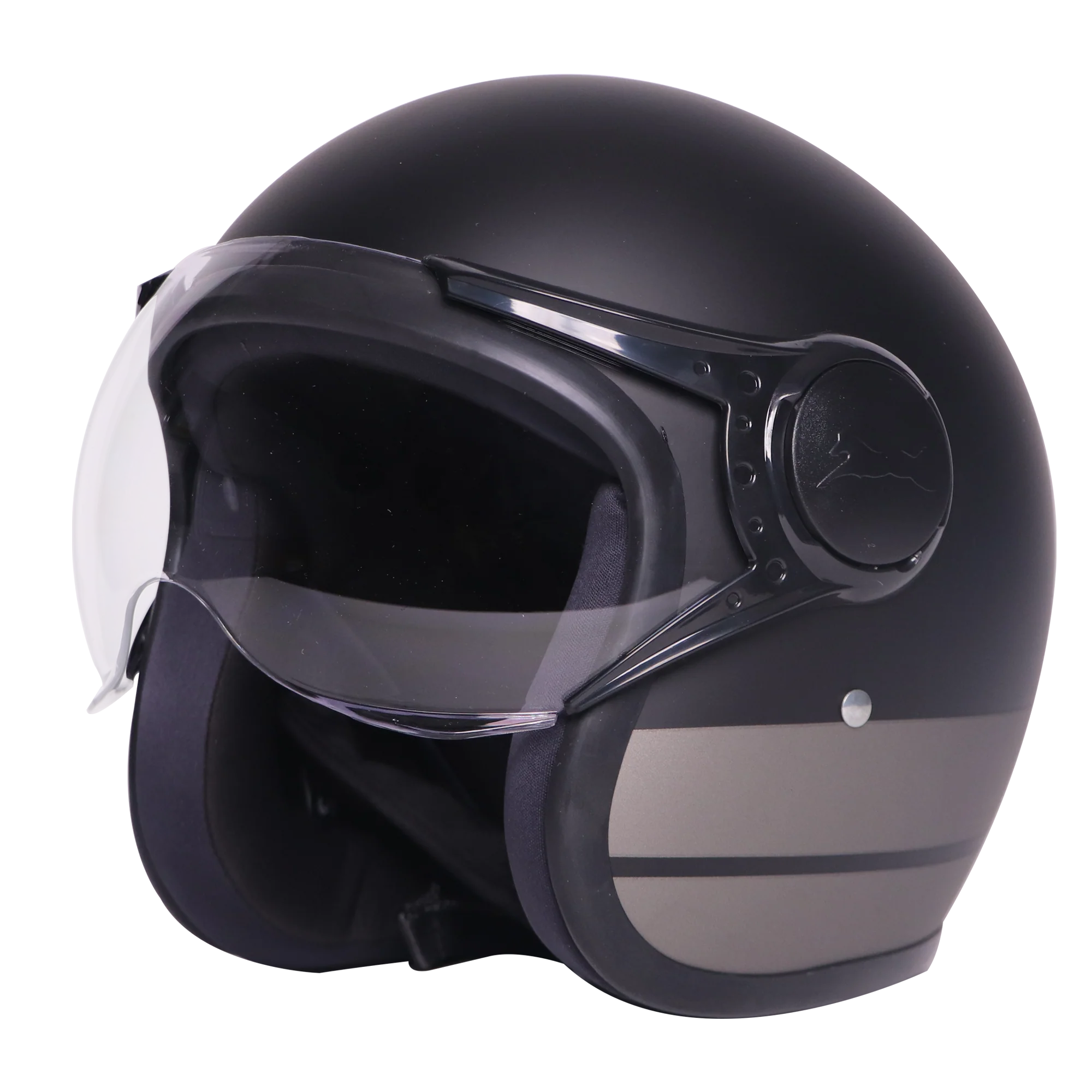 TVS J110 Half Face Helmet, Titanium Grey Matte | Lightweight & Stylish - Image 6