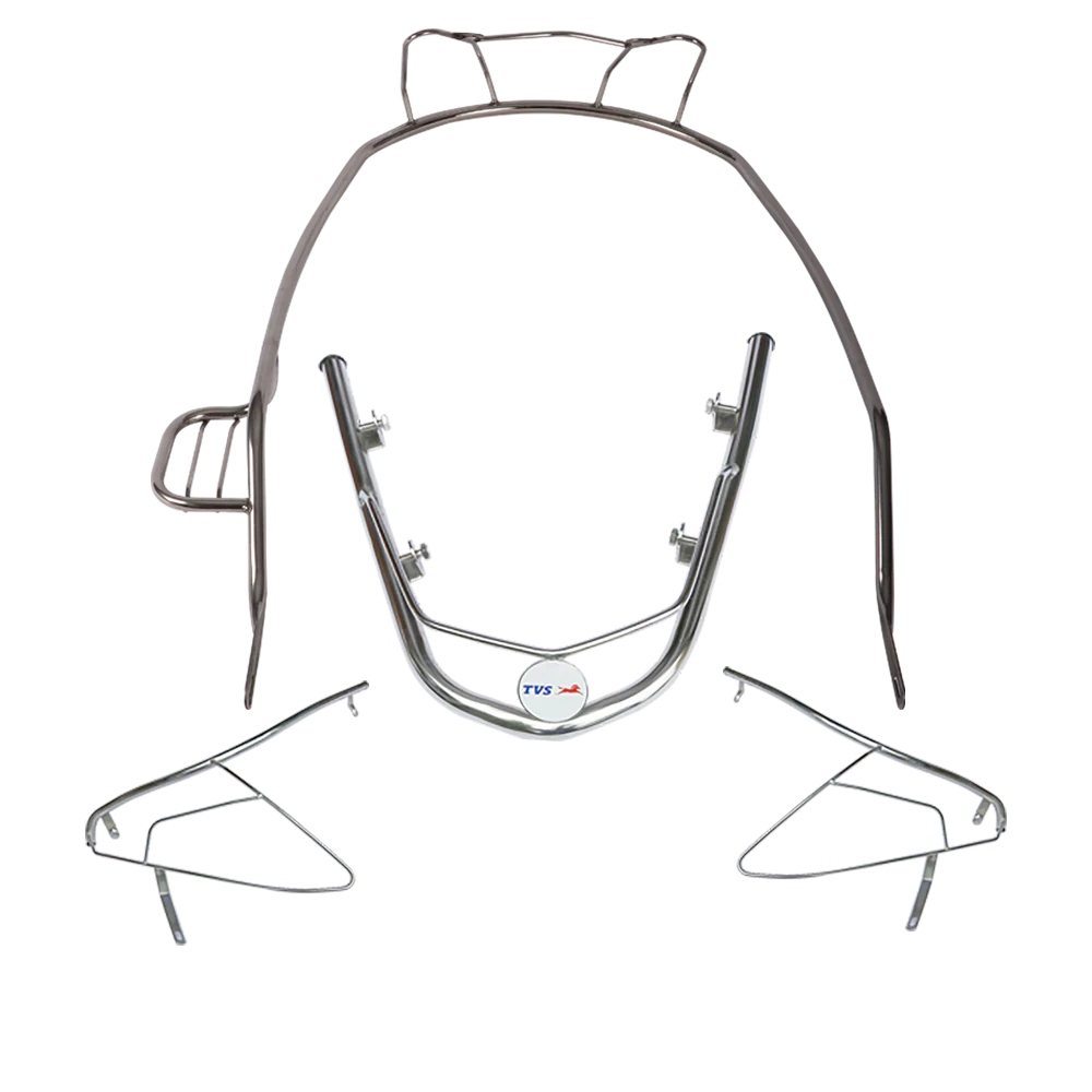 TVS FR Scooter Guard Kit for Jupiter | Stainless Steel Rust-Free Protection - Image 5