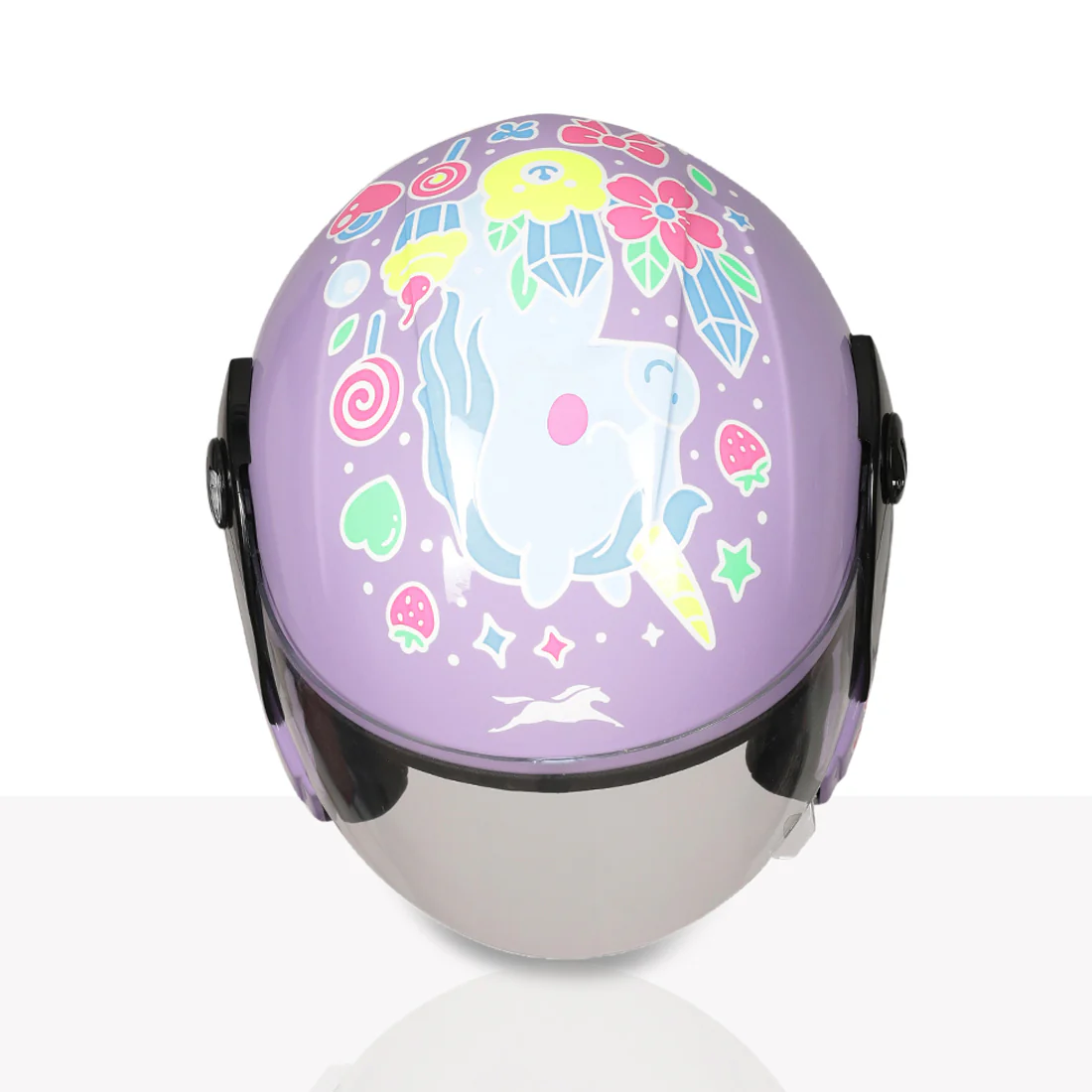 TVS Moto Jr. Kids Helmet |Fun Glow in the Dark Graphics | Lightweight ISI Certified ABS Shell| Removable Cheek Pads | Ideal Kids Bike Helmet for Cycle Scooter Daily Ride Comfort & Protection - Image 19