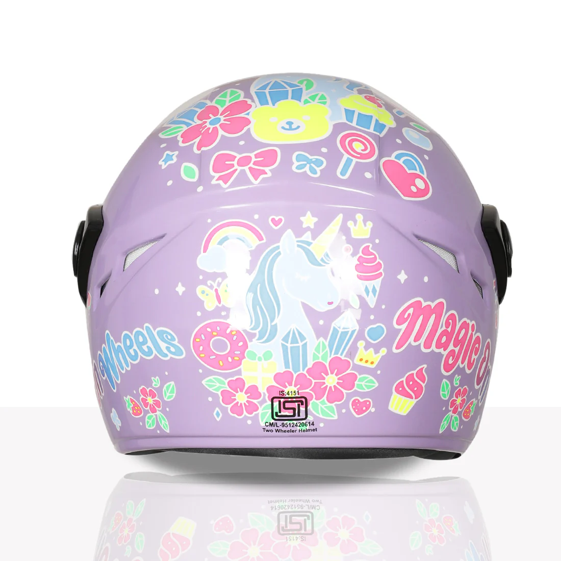 TVS Moto Jr. Kids Helmet |Fun Glow in the Dark Graphics | Lightweight ISI Certified ABS Shell| Removable Cheek Pads | Ideal Kids Bike Helmet for Cycle Scooter Daily Ride Comfort & Protection - Image 20