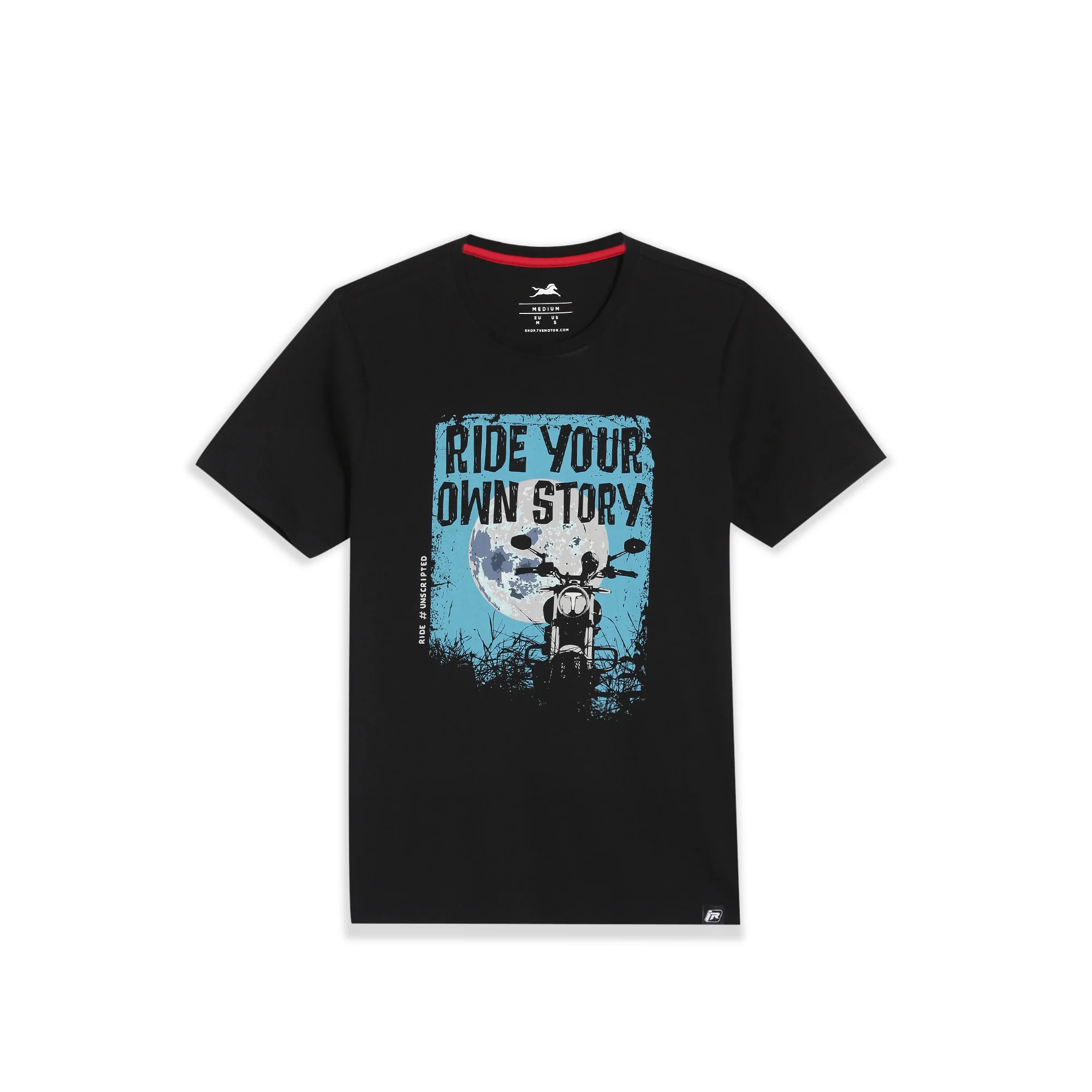 TVS Originals Collection Crew Neck T-Shirt – Bold Street Style, 100% Pure Cotton, Ultra-Soft Comfort, Breathable Anti-Odor Fabric, Skin-Friendly & Long-Lasting Durability for Riders - Image 6
