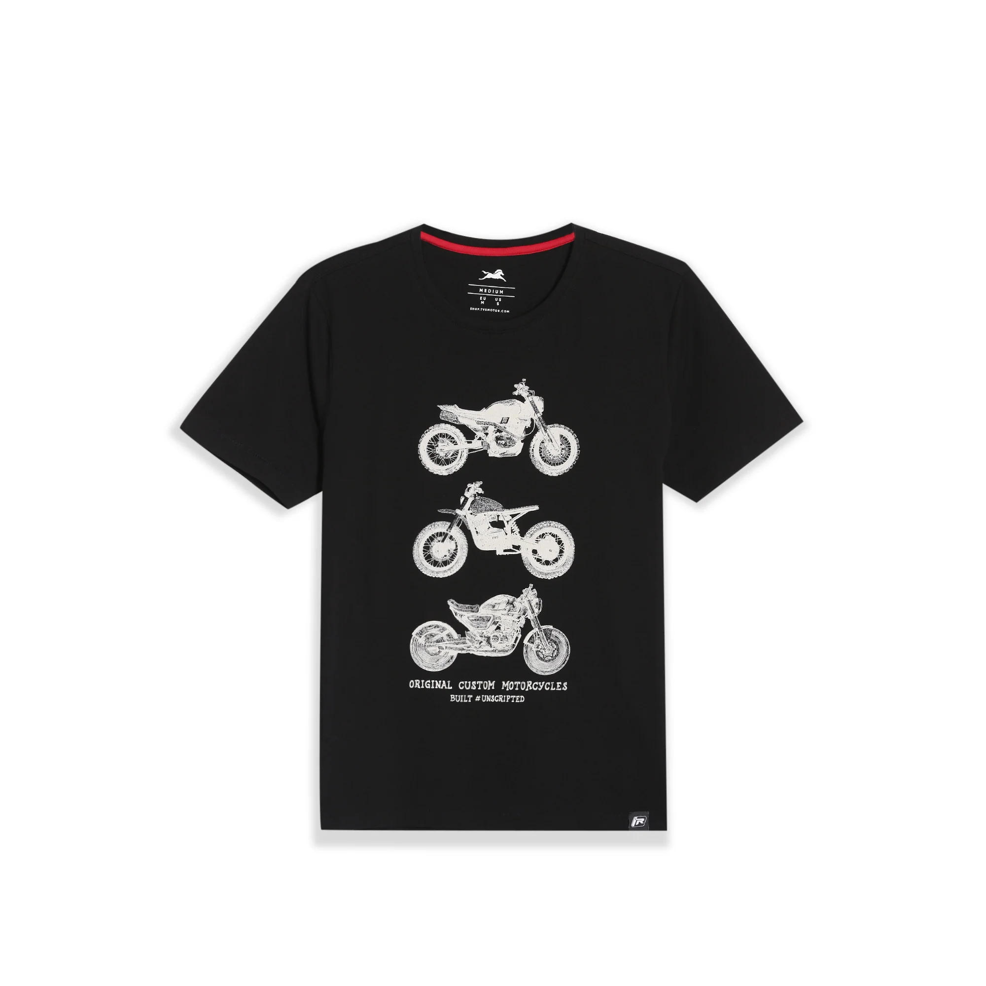 TVS Originals Collection Crew Neck T-Shirt – Bold Street Style, 100% Pure Cotton, Ultra-Soft Comfort, Breathable Anti-Odor Fabric, Skin-Friendly & Long-Lasting Durability for Riders - Image 6