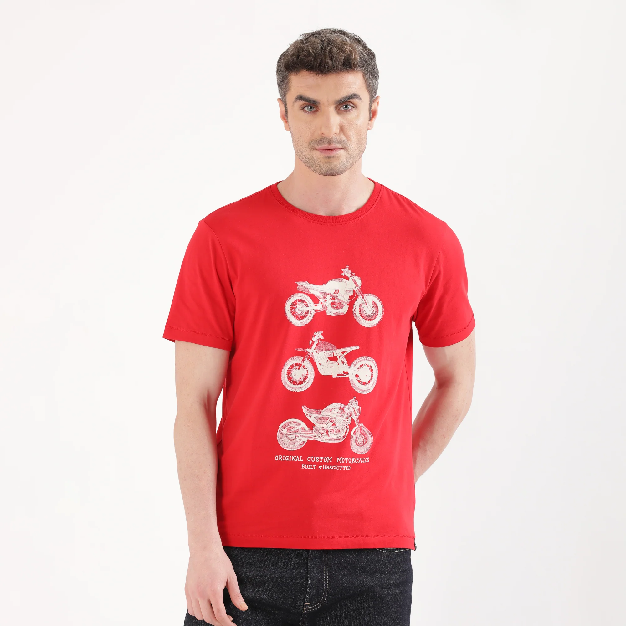 TVS Originals Collection Crew Neck T-Shirt – Bold Street Style, 100% Pure Cotton, Ultra-Soft Comfort, Breathable Anti-Odor Fabric, Skin-Friendly & Long-Lasting Durability for Riders - Image 7