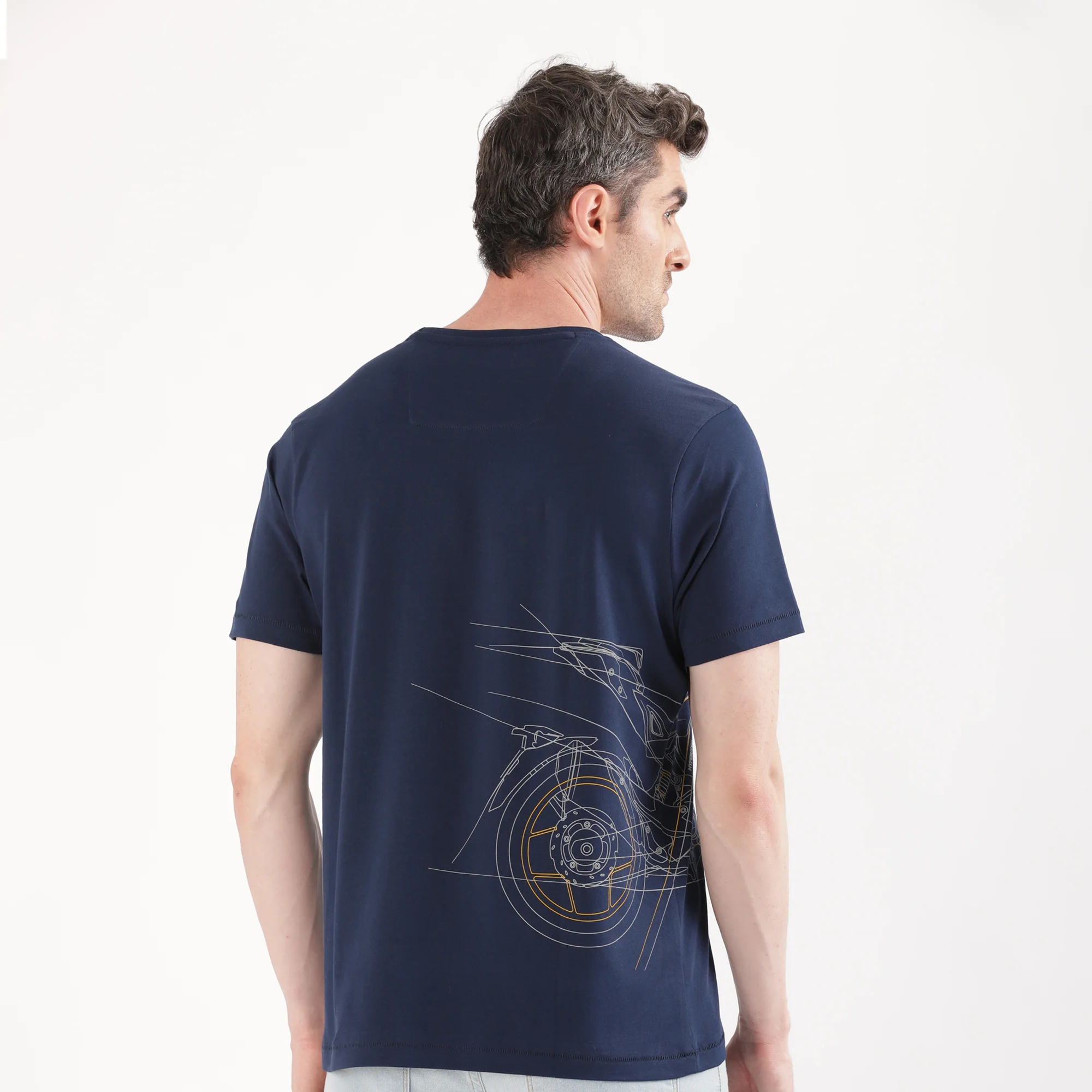 TVS Originals Collection Crew Neck T-Shirt – Bold Street Style, 100% Pure Cotton, Ultra-Soft Comfort, Breathable Anti-Odor Fabric, Skin-Friendly & Long-Lasting Durability for Riders - Image 2