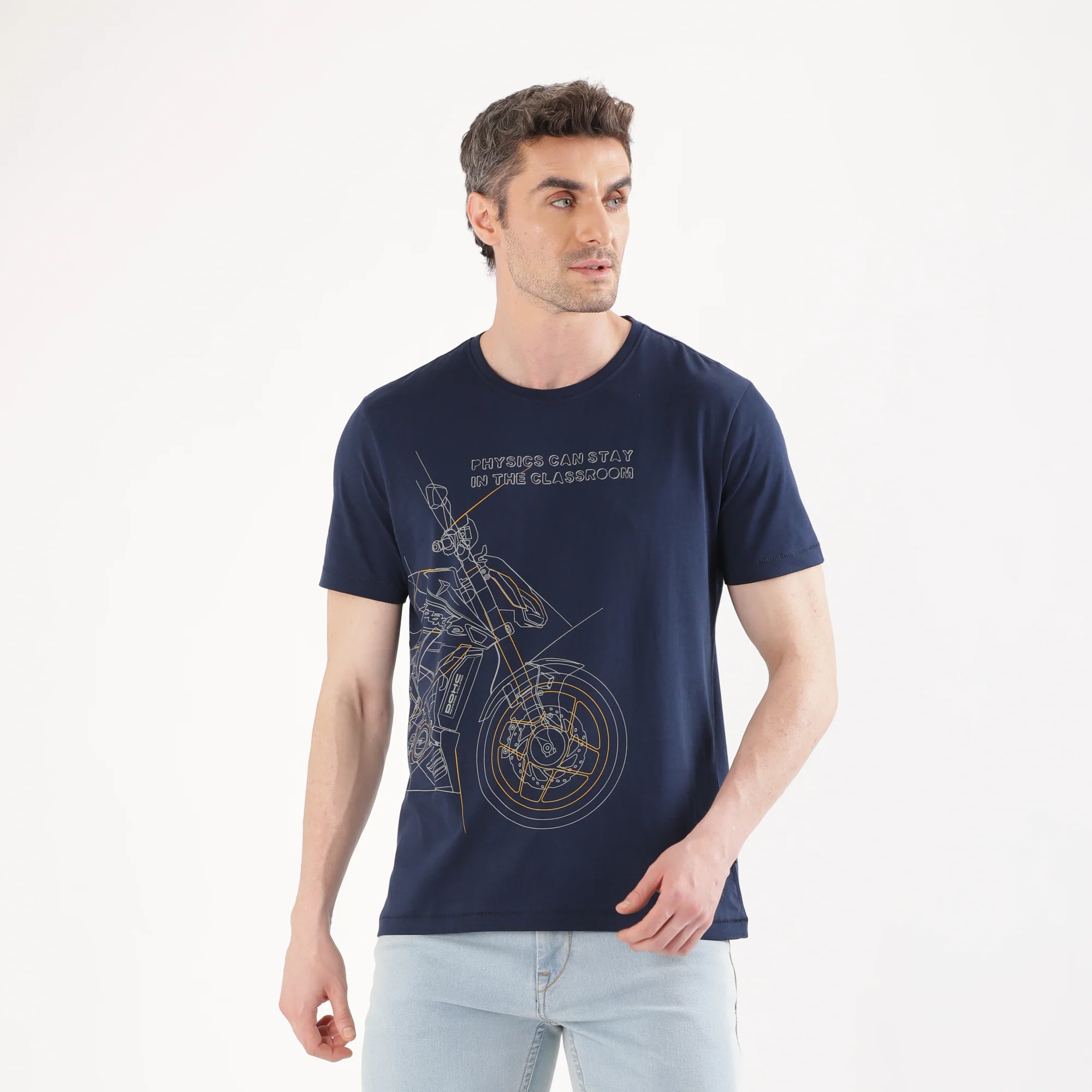 TVS Originals Collection Crew Neck T-Shirt – Bold Street Style, 100% Pure Cotton, Ultra-Soft Comfort, Breathable Anti-Odor Fabric, Skin-Friendly & Long-Lasting Durability for Riders - Image 4