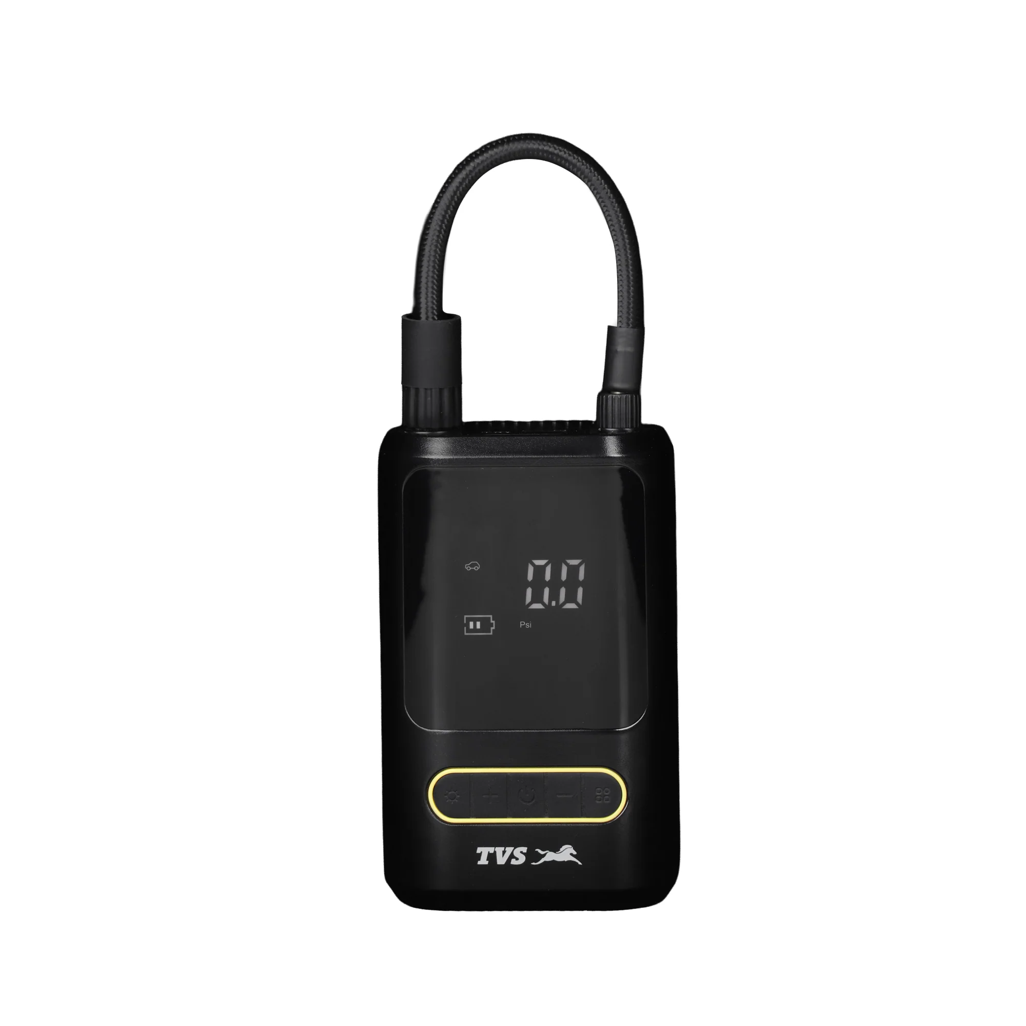 TVS Portable Tyre Air Inflator 150 PSI – Digital Meter, LED Light, Multi-Nozzle, Multi-Mode, Rechargeable 2000*2 mAh Battery Air Pump for Car, Bike & Bicycle - Image 11