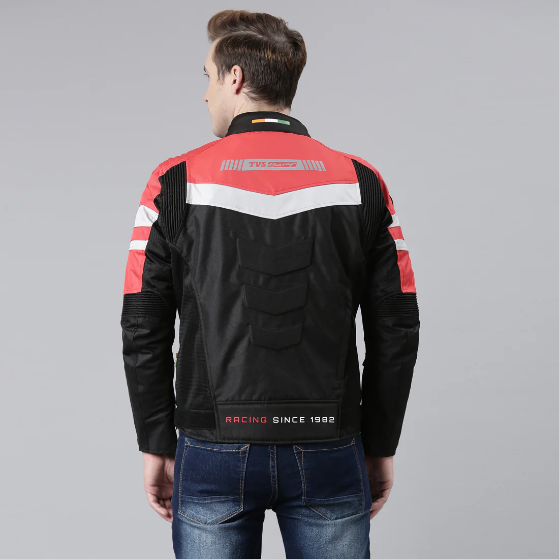 TVS Racing Aegis 3-Layer Riding Jacket for Men | All-Weather, CE Level 2 Armor Protection (Red) - Image 4