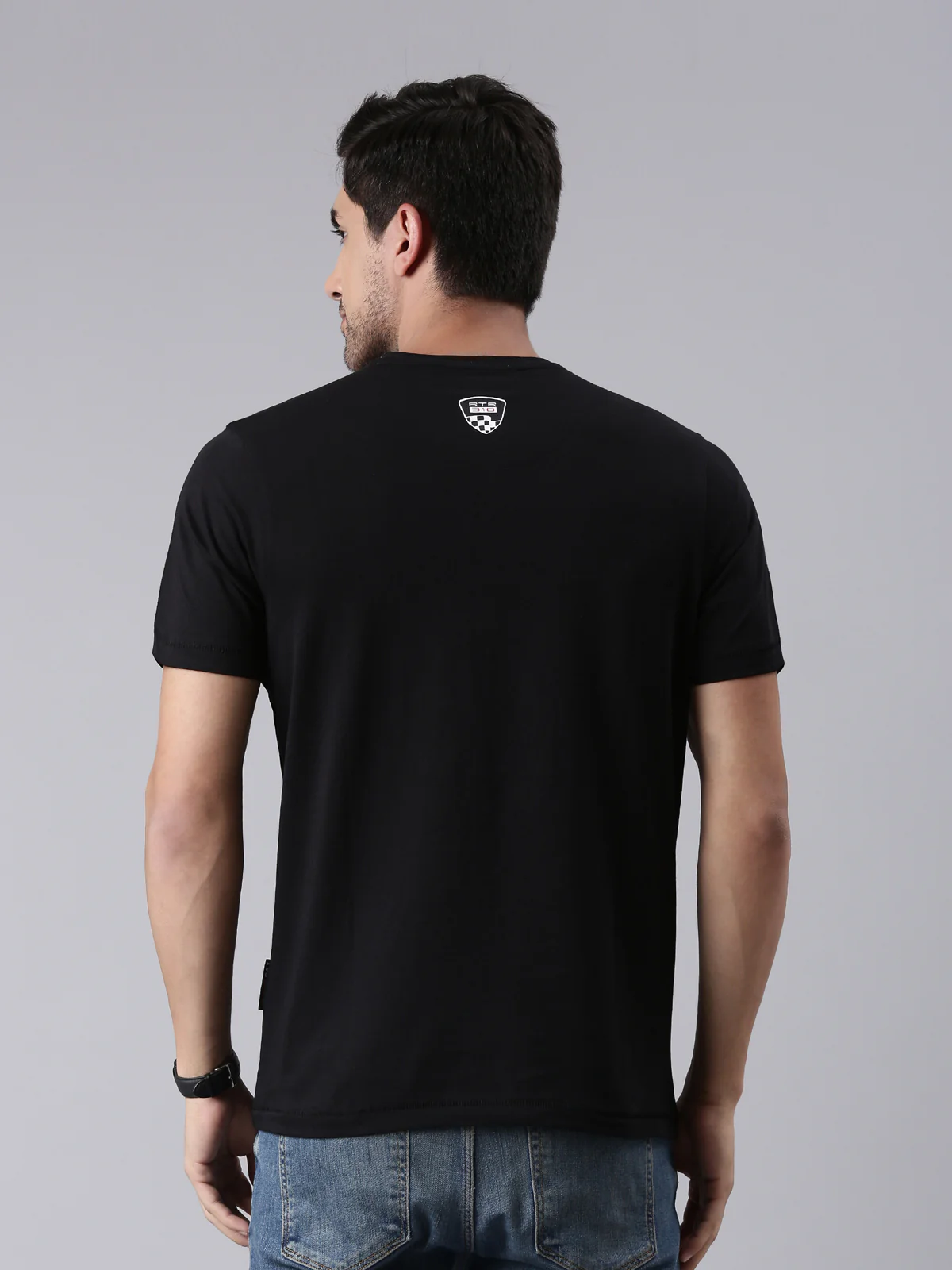 TVS Racing Arsenal Black Cyborg Crew Neck T-Shirt – 100% Cotton, Breathable & Comfortable - Image 5