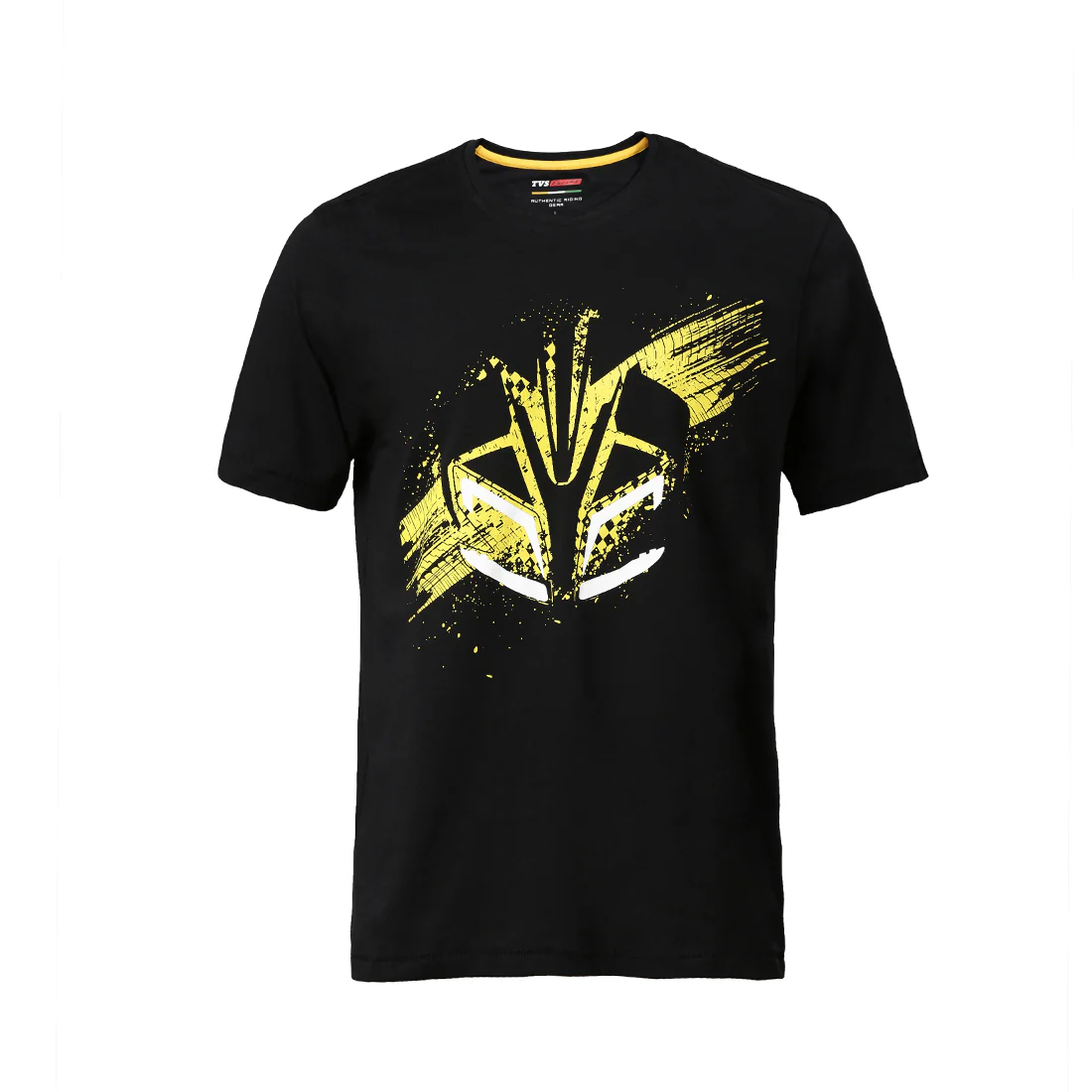 TVS Racing Arsenal Black Cyborg Crew Neck T-Shirt – 100% Cotton, Breathable & Comfortable - Image 7