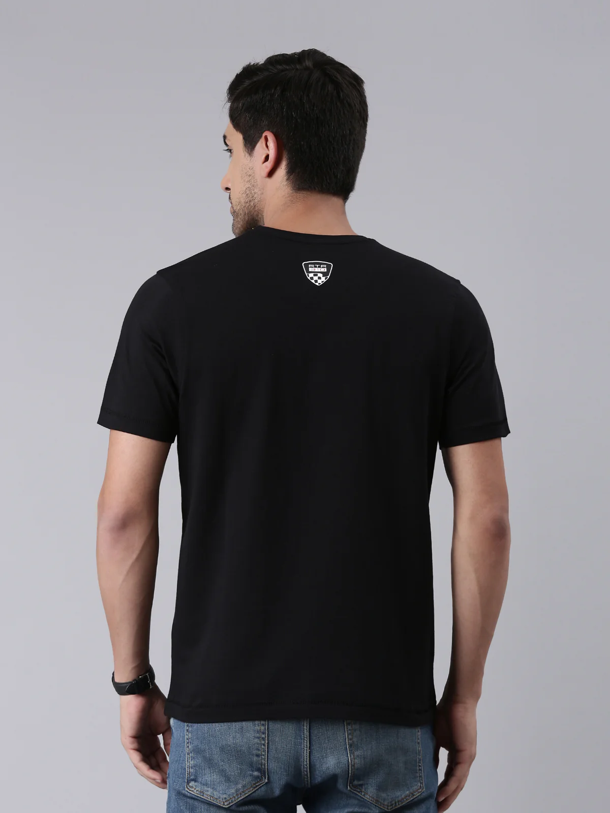 TVS Racing Arsenal Black RTR Crew Neck T-Shirt – 100% Cotton, HD Print Graphics - Image 5