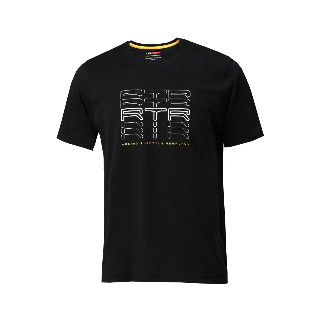 TVS Racing Arsenal Black RTR Crew Neck T-Shirt – 100% Cotton, HD Print Graphics - Image 7
