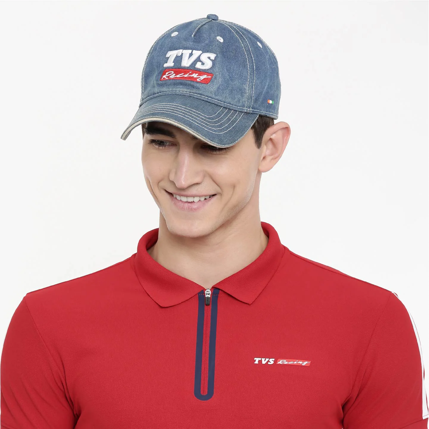 TVS Racing Cap Denim - Breathable, Stylish Headwear for Men & Women - Image 3