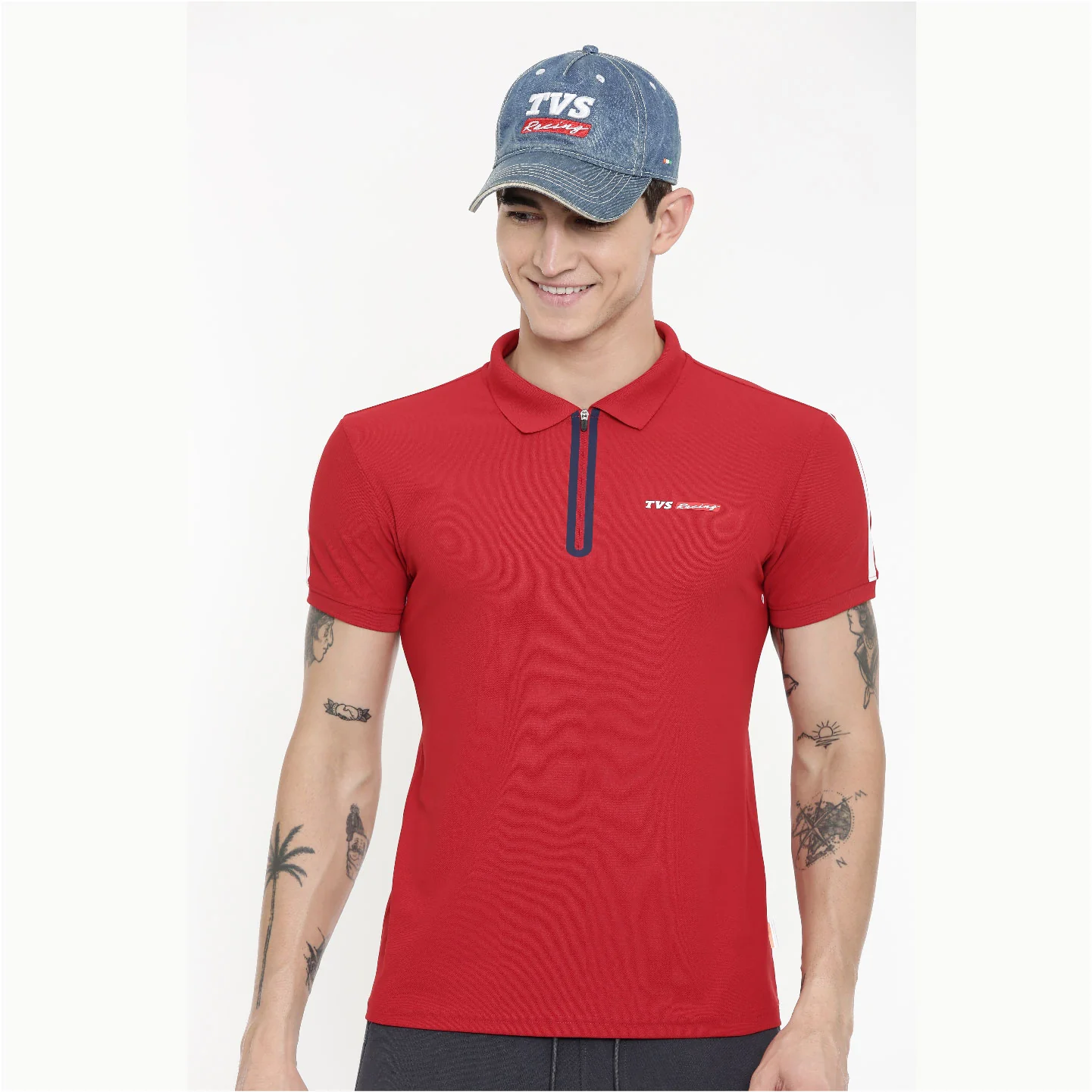 TVS Racing Cap Denim - Breathable, Stylish Headwear for Men & Women - Image 4
