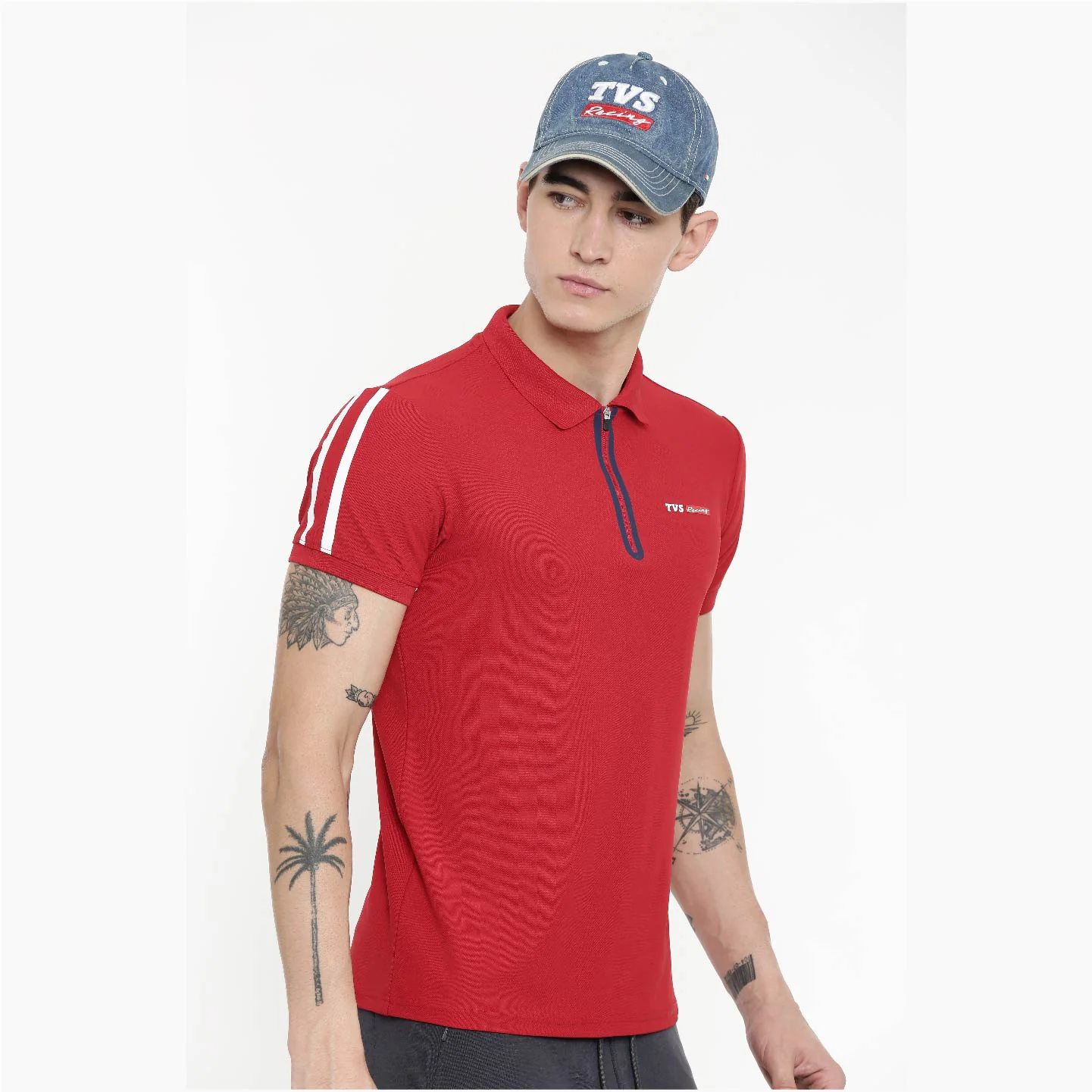 TVS Racing Cap Denim - Breathable, Stylish Headwear for Men & Women - Image 6