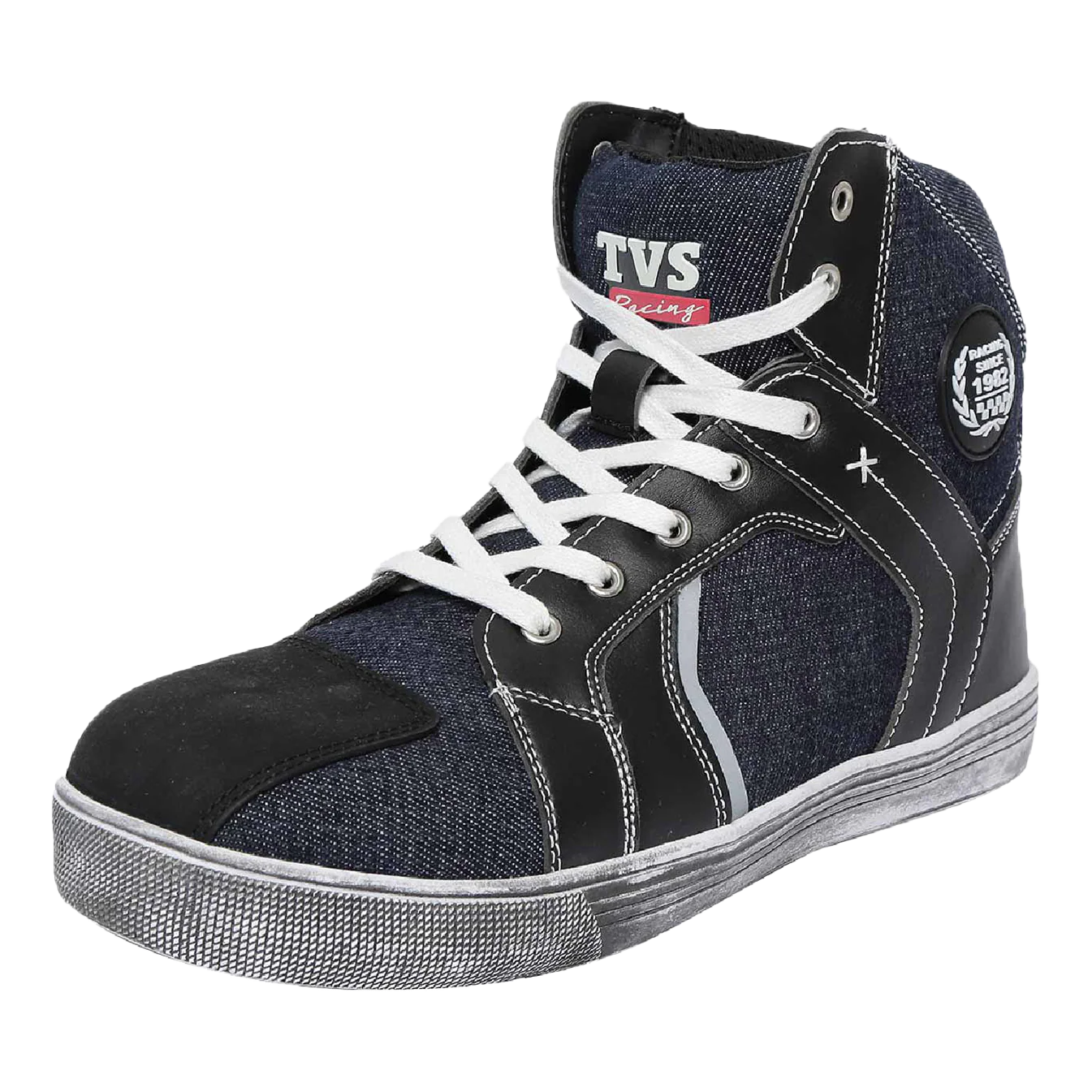 TVS Racing Casual Shoes - Stylish Indigo Denim Boots with Enhanced Protection - Image 5