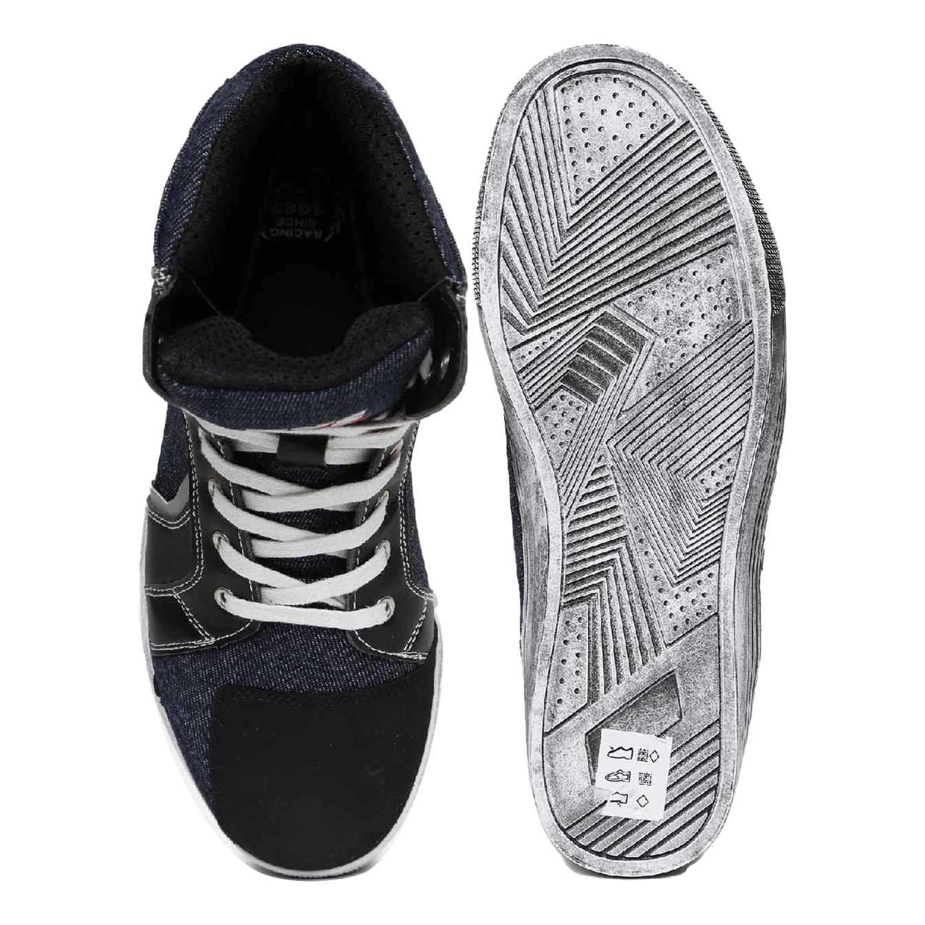 TVS Racing Casual Shoes - Stylish Indigo Denim Boots with Enhanced Protection - Image 9
