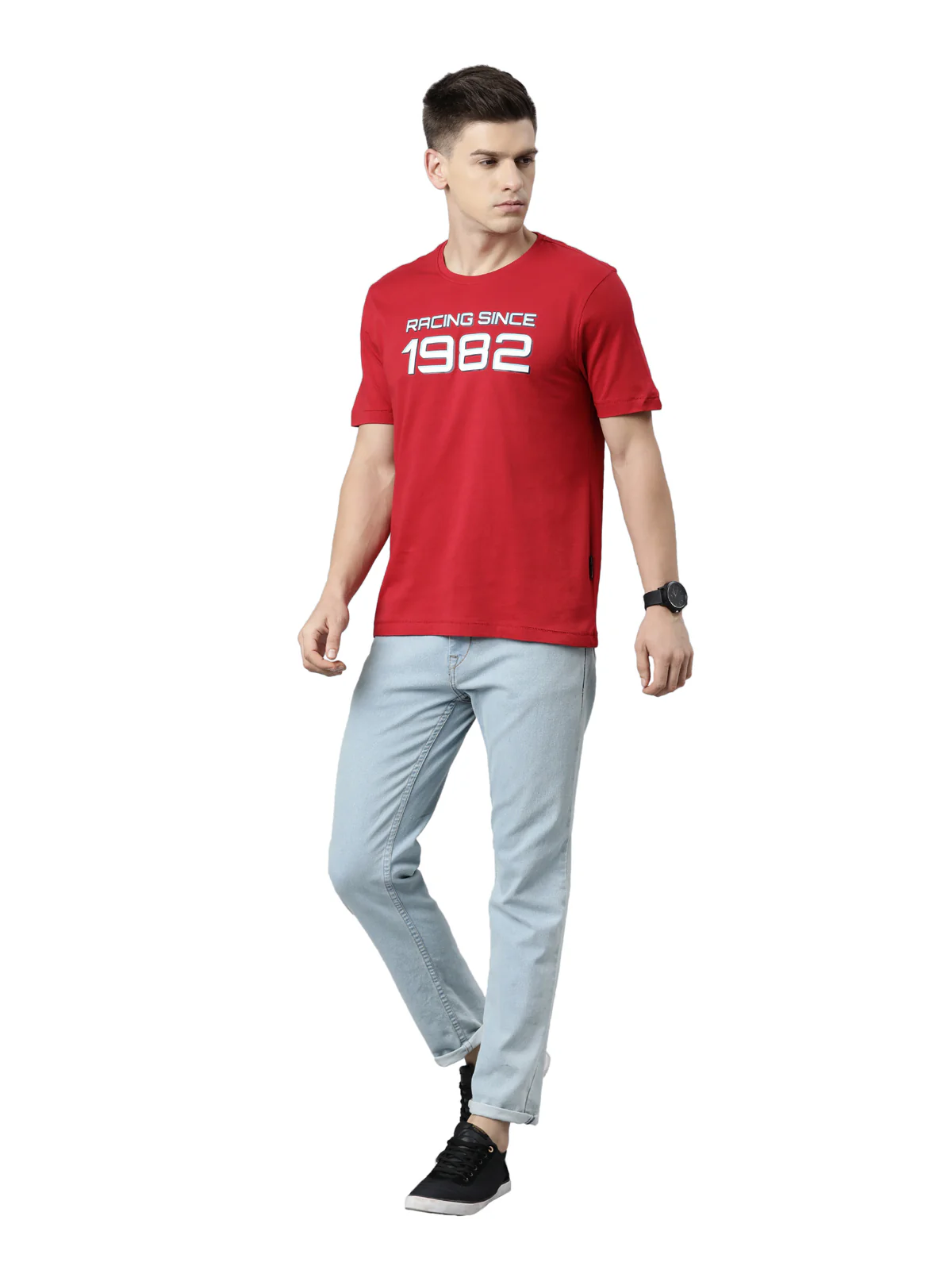 TVS Racing Tee 1982 | Classic Cotton Round Neck T-Shirt - Image 4
