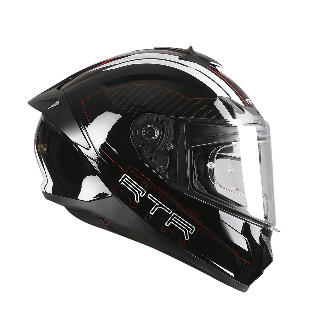 TVS Racing Hurricane Series Full Face Dual Visor Helmet for Men | Premium Bike Helmets with ABS Shell, UV Paint | Quick Release System | Aerodynamic Design | ECE, DOT & ISI Certified - Image 3
