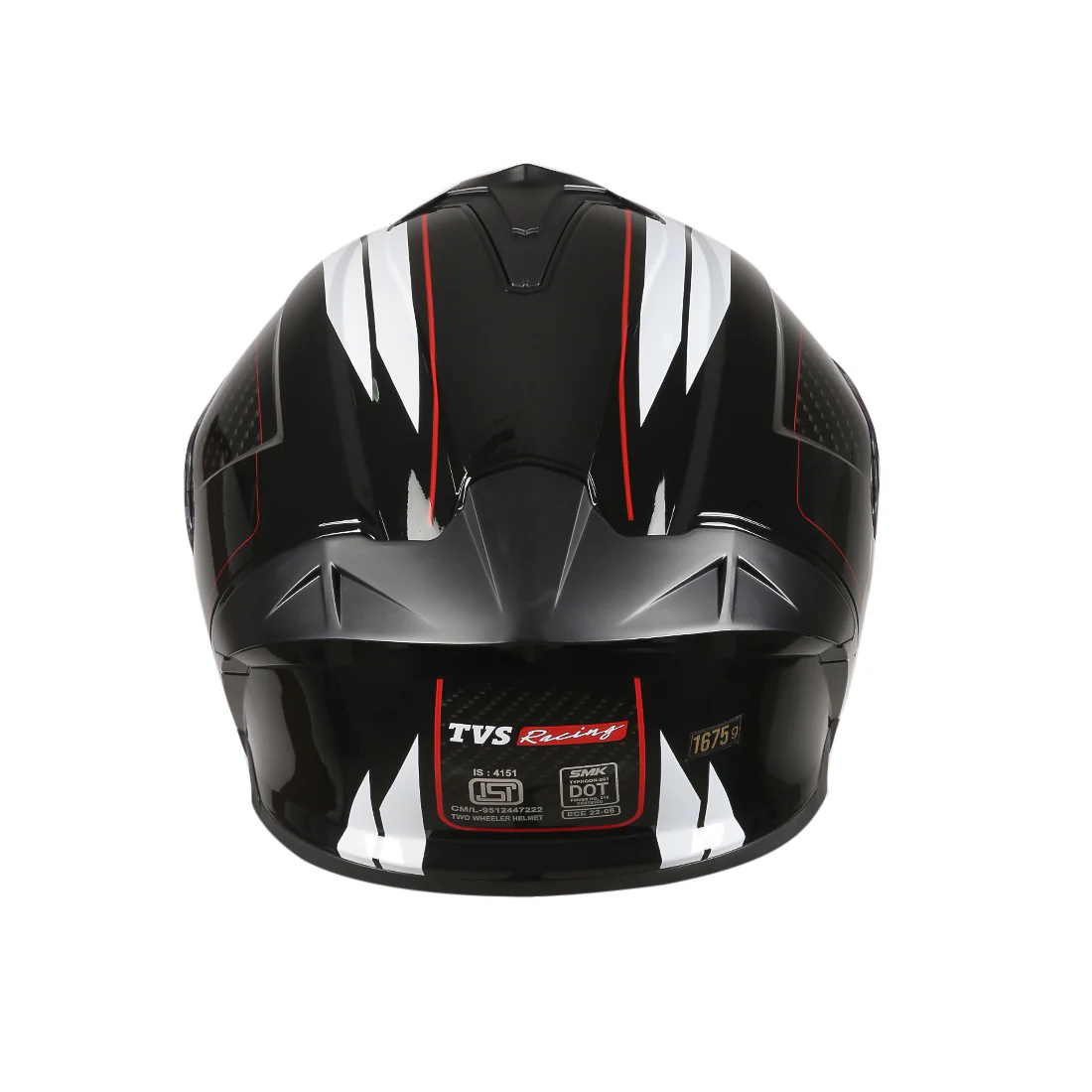 TVS Racing Hurricane Series Full Face Dual Visor Helmet for Men | Premium Bike Helmets with ABS Shell, UV Paint | Quick Release System | Aerodynamic Design | ECE, DOT & ISI Certified - Image 5