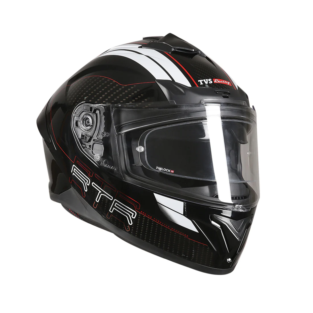TVS Racing Hurricane Series Full Face Dual Visor Helmet for Men | Premium Bike Helmets with ABS Shell, UV Paint | Quick Release System | Aerodynamic Design | ECE, DOT & ISI Certified - Image 6