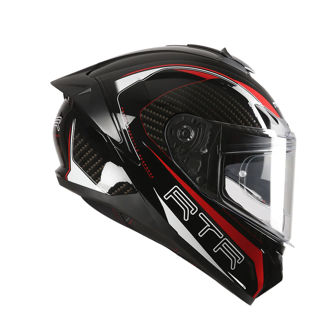 TVS Racing Hurricane Series Full Face Dual Visor Helmet for Men | Premium Bike Helmets with ABS Shell, UV Paint | Quick Release System | Aerodynamic Design | ECE, DOT & ISI Certified - Image 3
