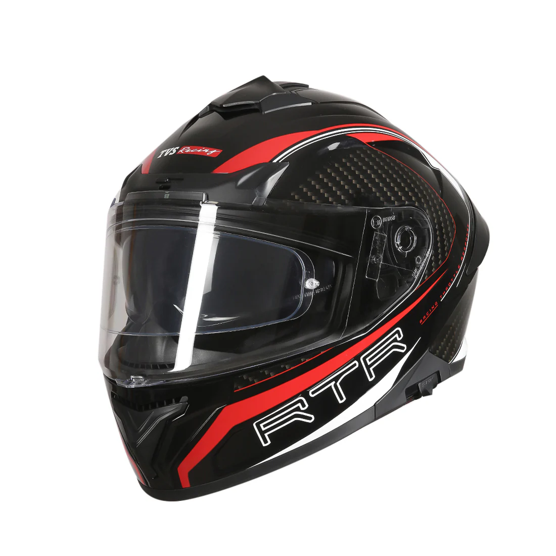 TVS Racing Hurricane Series Full Face Dual Visor Helmet for Men | Premium Bike Helmets with ABS Shell, UV Paint | Quick Release System | Aerodynamic Design | ECE, DOT & ISI Certified - Image 6
