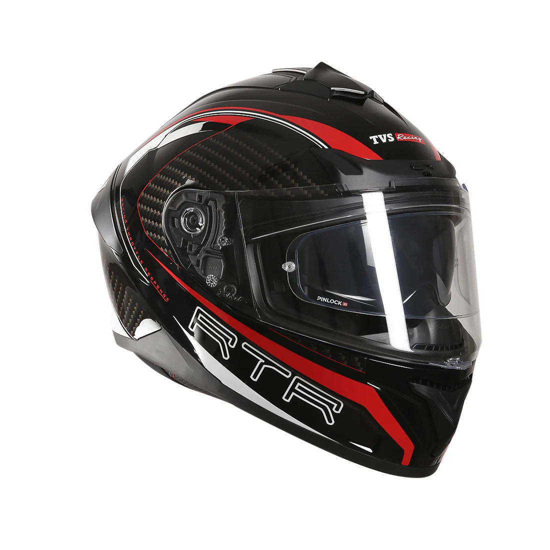 TVS Racing Hurricane Series Full Face Dual Visor Helmet for Men | Premium Bike Helmets with ABS Shell, UV Paint | Quick Release System | Aerodynamic Design | ECE, DOT & ISI Certified - Image 7