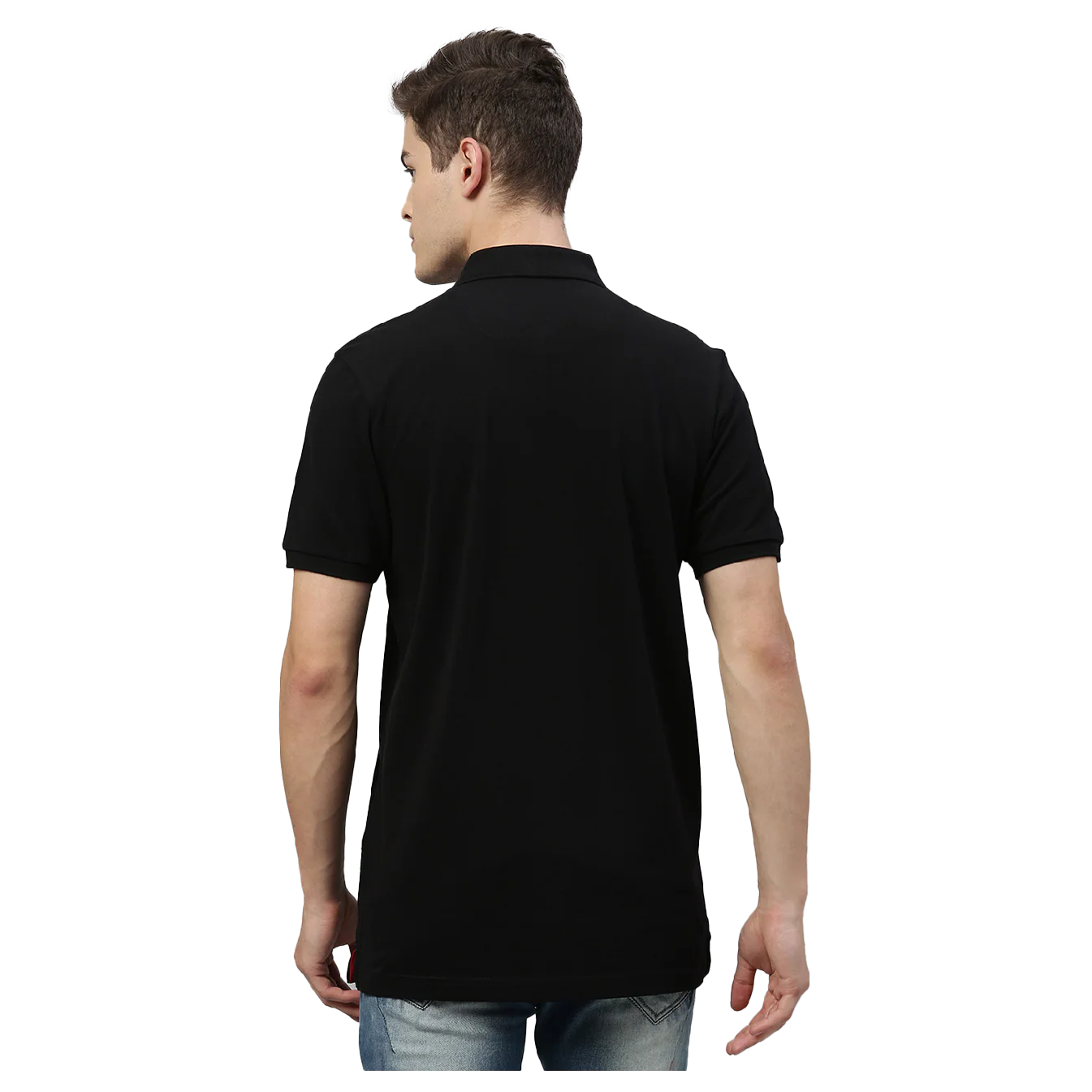 TVS Racing Polo T Shirt Cotton (Black) - Image 2