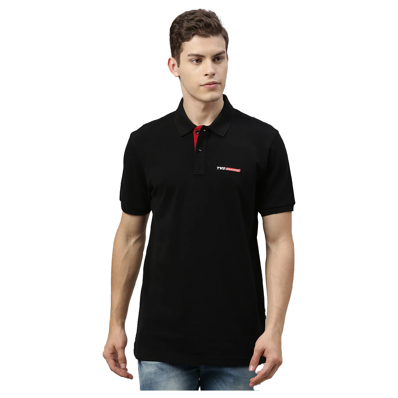 TVS Racing Polo T Shirt Cotton (Black) - Image 4