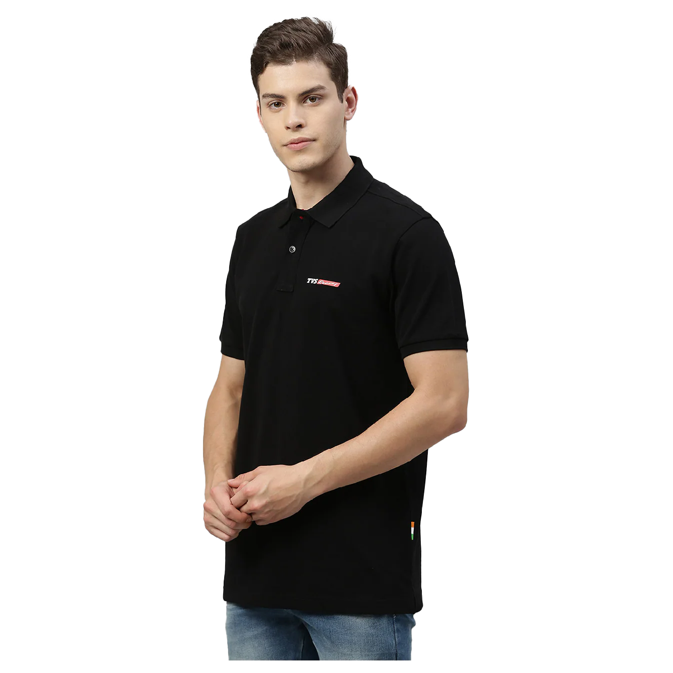 TVS Racing Polo T Shirt Cotton (Black) - Image 7
