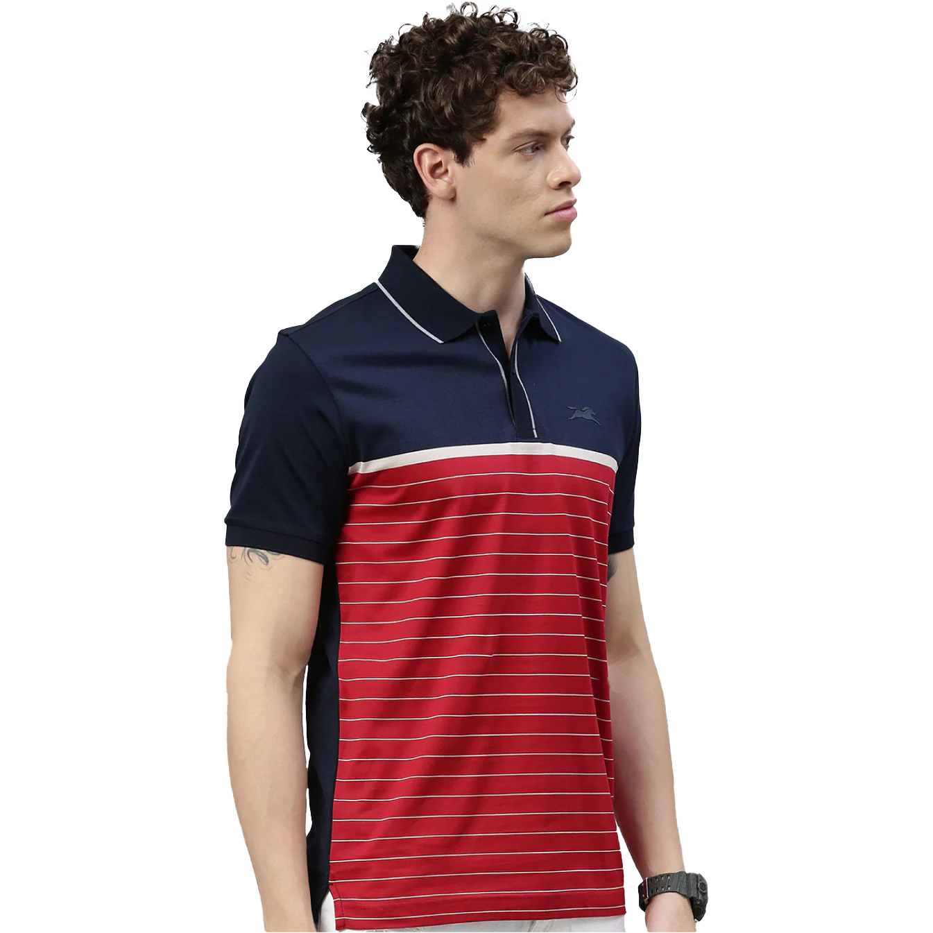 TVS Racing Polo T-Shirt Cotton Red Blue – Stylish & Comfortable - Image 3