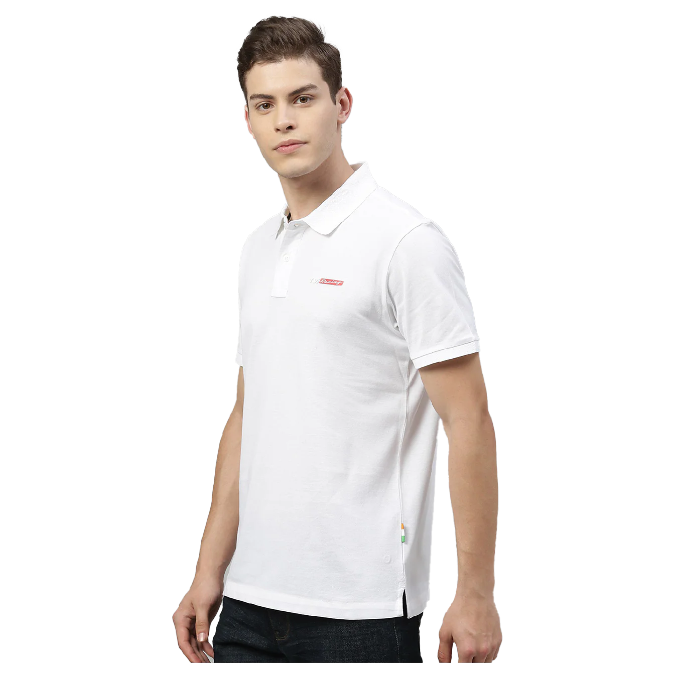 TVS Racing Polo T Shirt Cotton (White) - Image 3