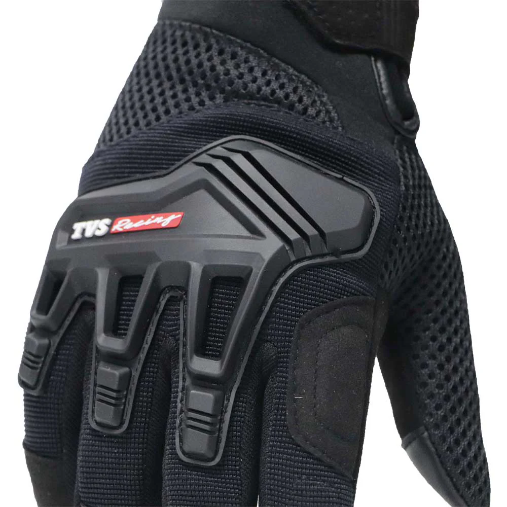 TVS Racing Riding Gloves City - Black | Smartphone Friendly for Ultimate Grip - Image 5