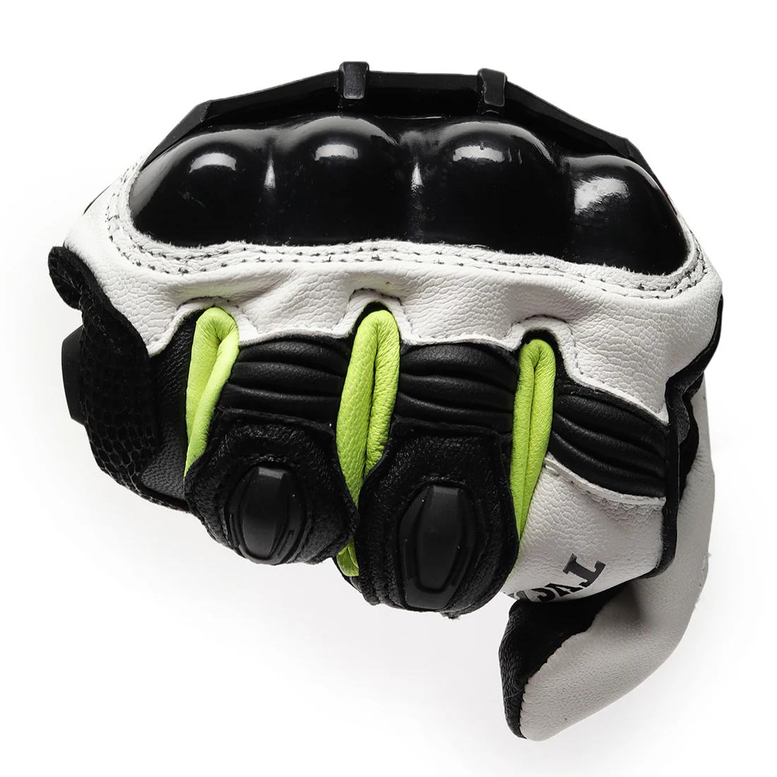 TVS Racing Race Riding Gloves for Men | TPR Protection, Touch Screen Compatible, Visor Wiper | Off-Road Bike Gloves (Black & Neon) - Image 3