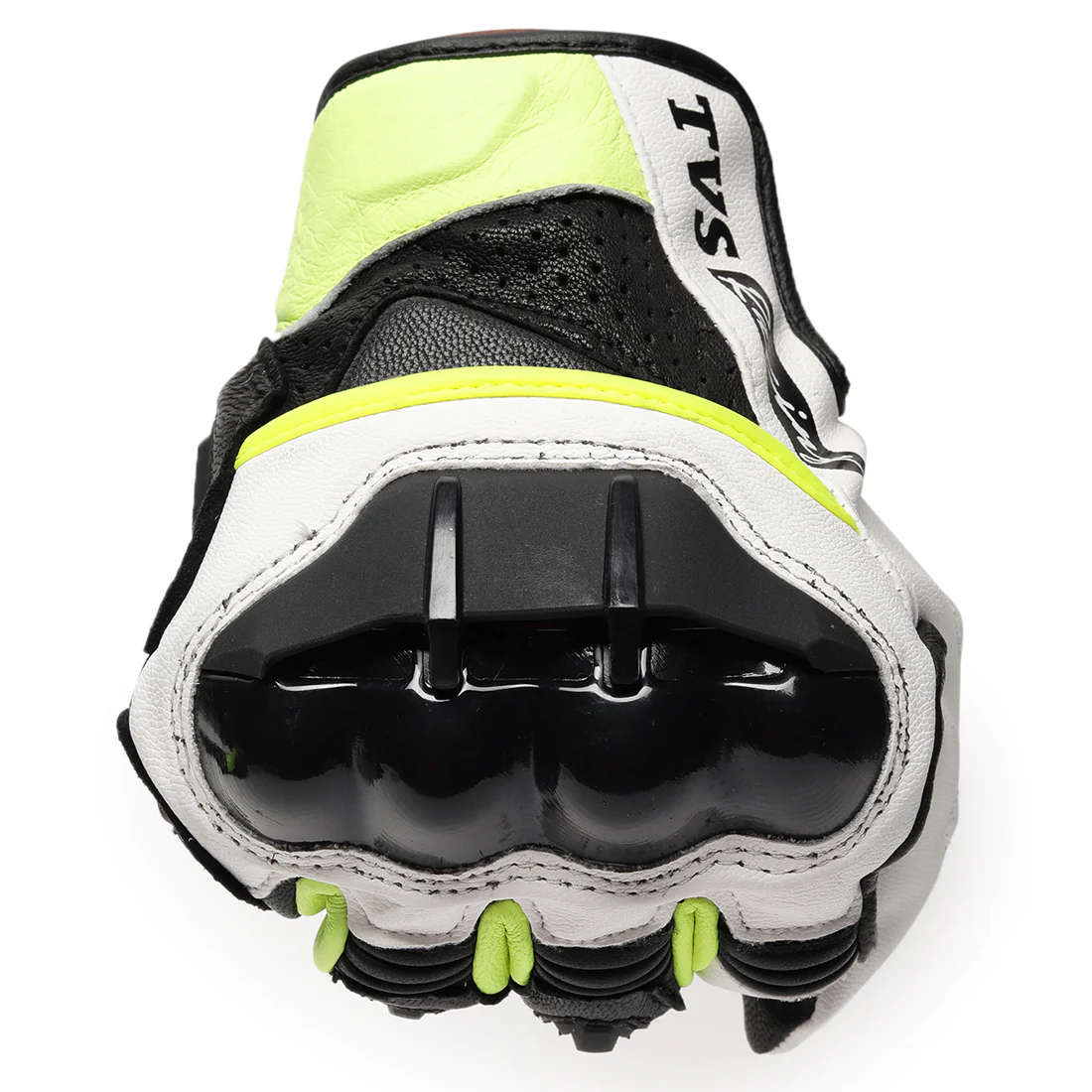 TVS Racing Race Riding Gloves for Men | TPR Protection, Touch Screen Compatible, Visor Wiper | Off-Road Bike Gloves (Black & Neon) - Image 4
