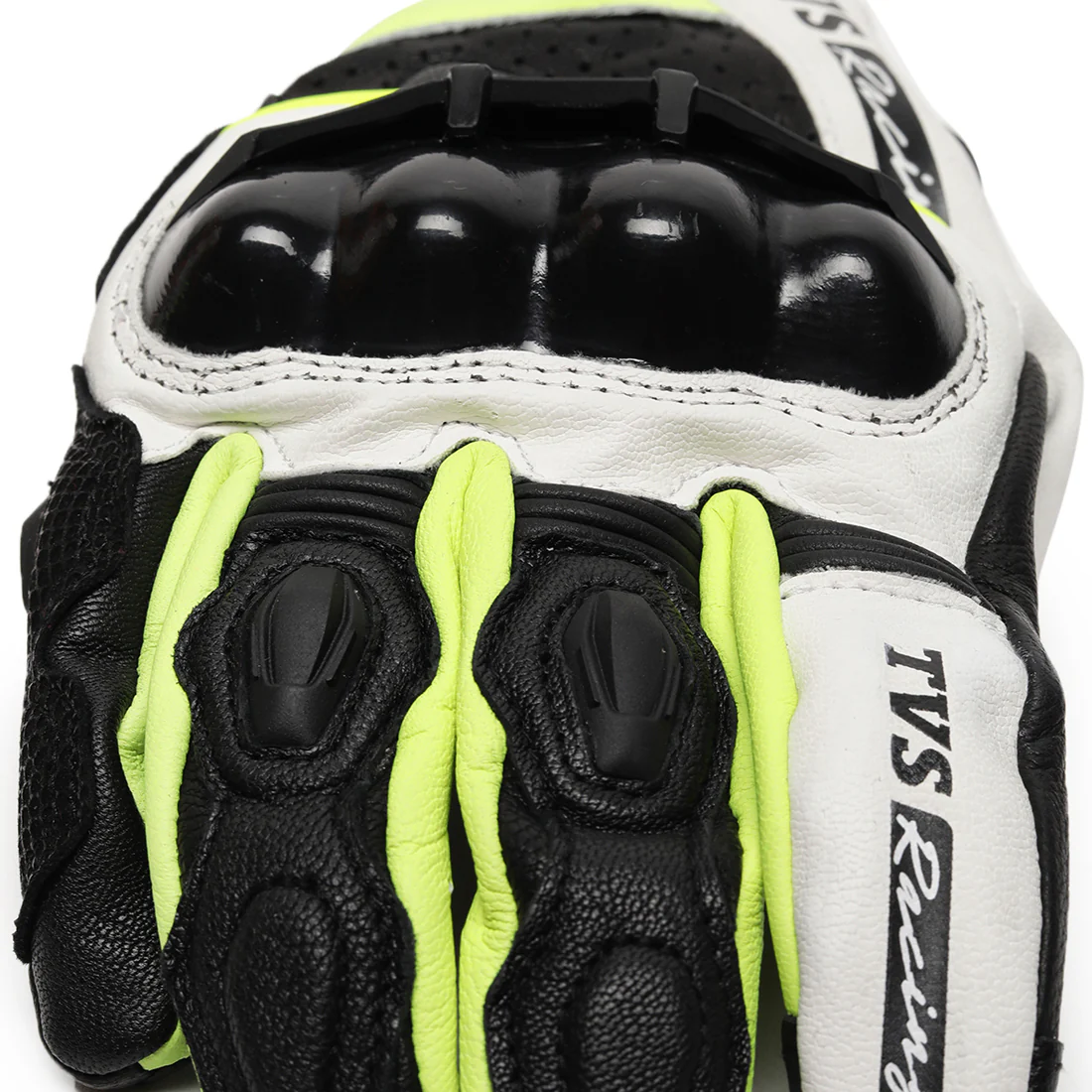 TVS Racing Race Riding Gloves for Men | TPR Protection, Touch Screen Compatible, Visor Wiper | Off-Road Bike Gloves (Black & Neon) - Image 7