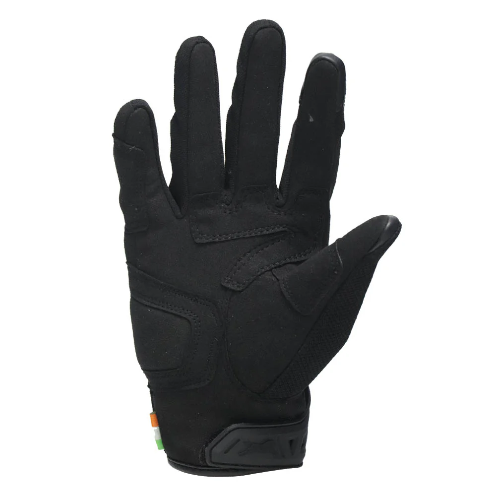 TVS Racing Riding Gloves for Men | Mesh Ventilation, TPR Knuckle Protection, Touch Screen Compatible, Black - Image 4