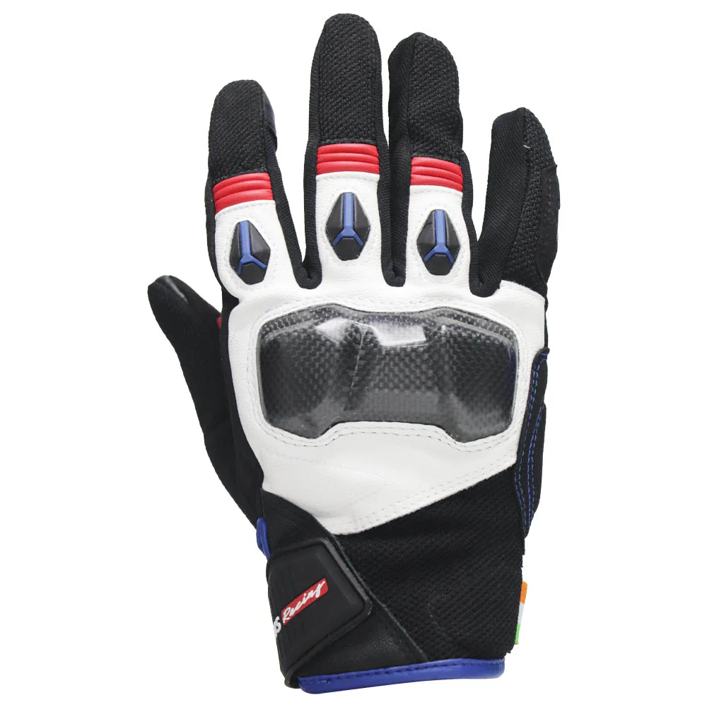 TVS Racing Urban Riding Gloves – Black & White, Touch Screen Compatible, Superior Protection & Comfort - Image 4