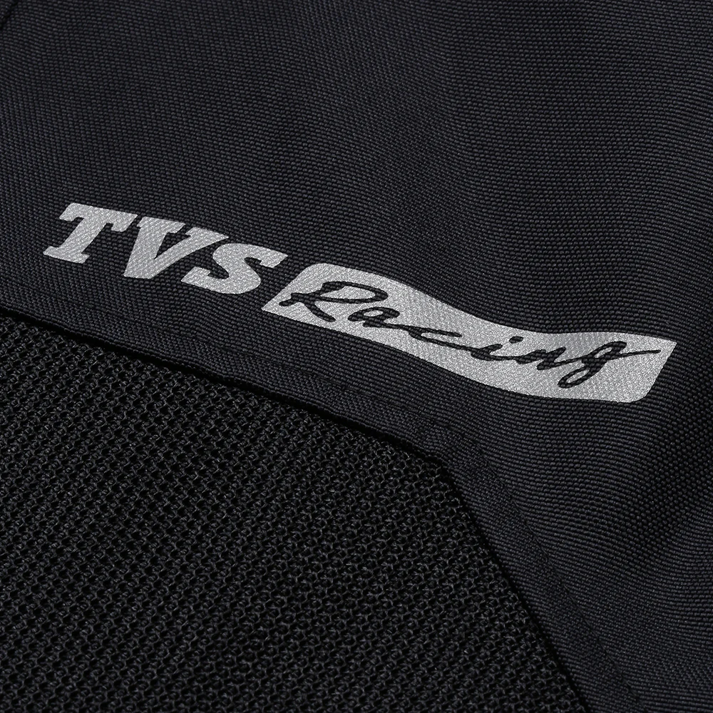 TVS Racing Asphalt Riding Jacket for Men | High Abrasion 600D Polyester, Basic Bike Jacket (Neon) - Image 3